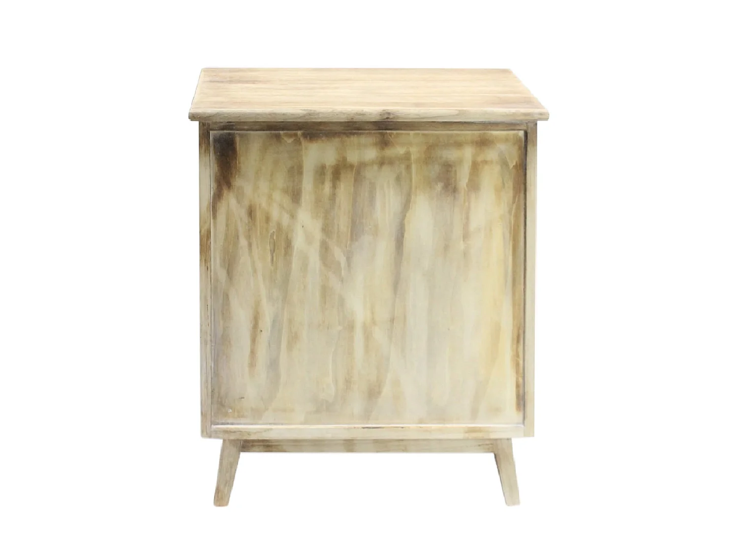 Commode 4 Tiroirs En Bois Clair Shabby Boho Pour La Cuisine L'entrée