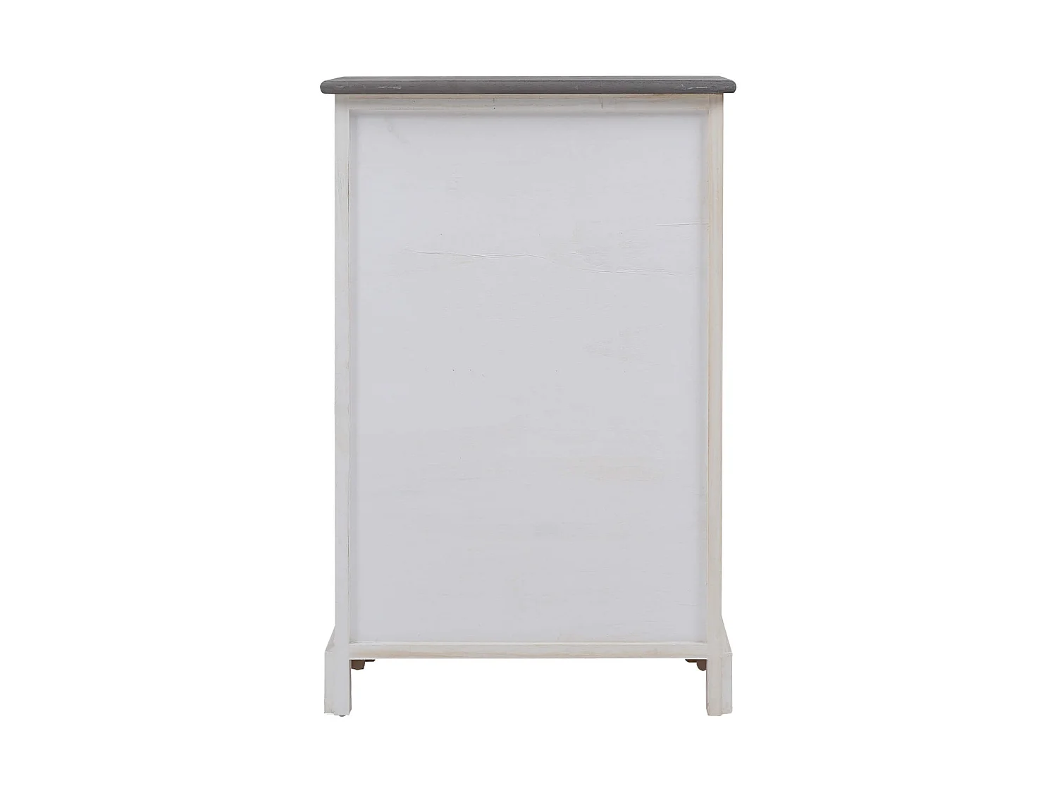 Armário Shabby White Grey 3 Gavetas 1 Porta 72x47x30