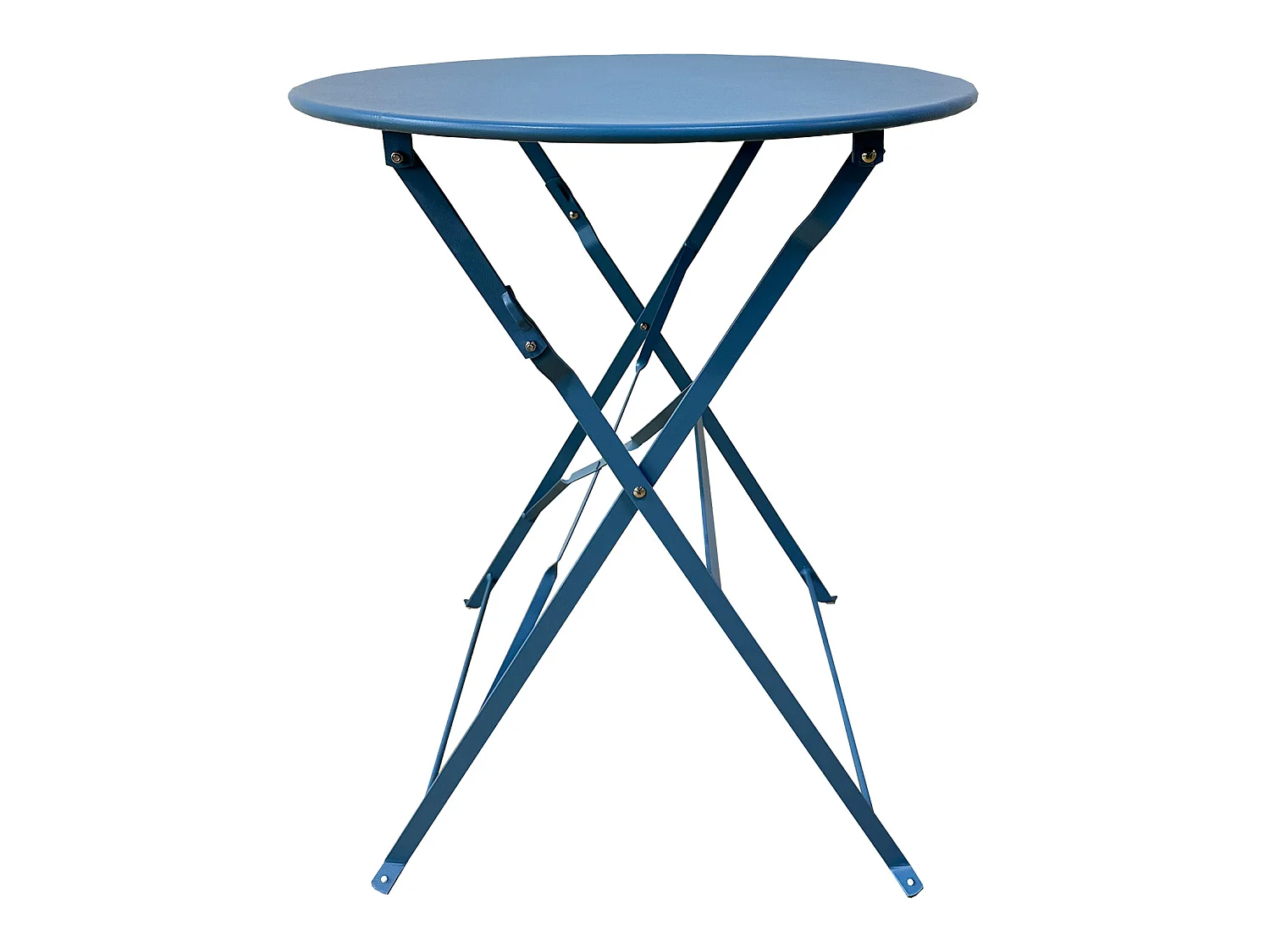 Ensemble de Table et Chaises de Jardin pour Extérieur Acier Bleu Clair
