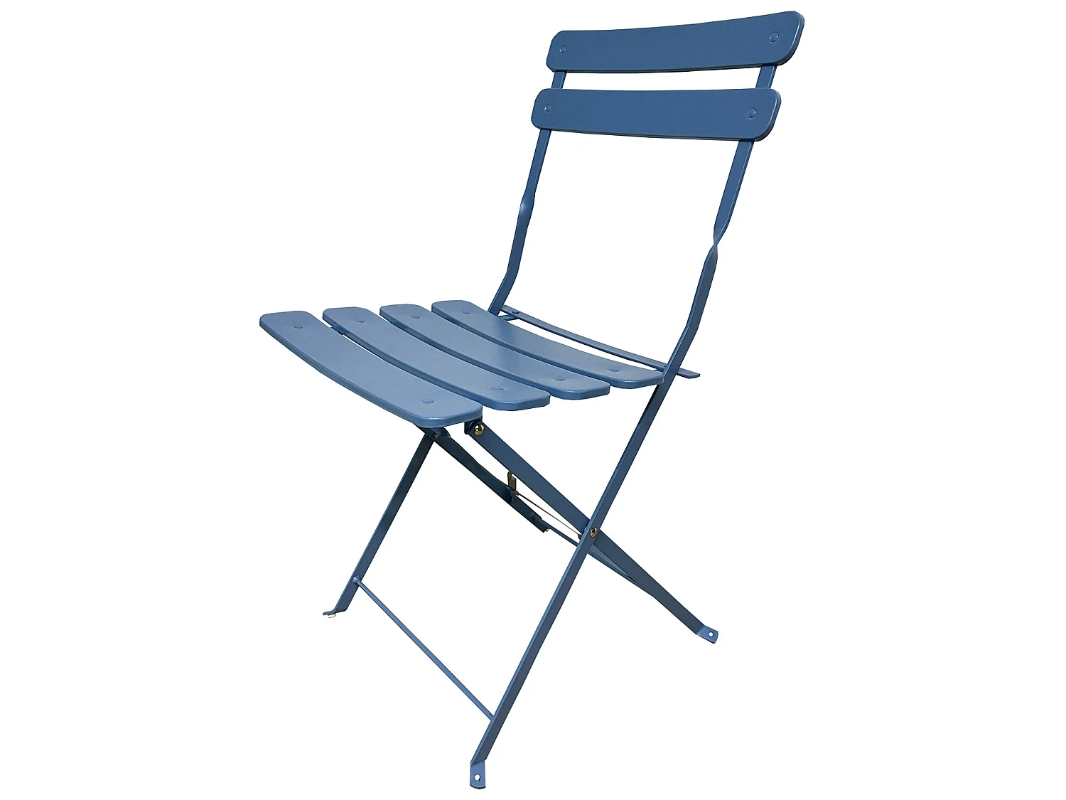 Ensemble de Table et Chaises de Jardin pour Extérieur Acier Bleu Clair