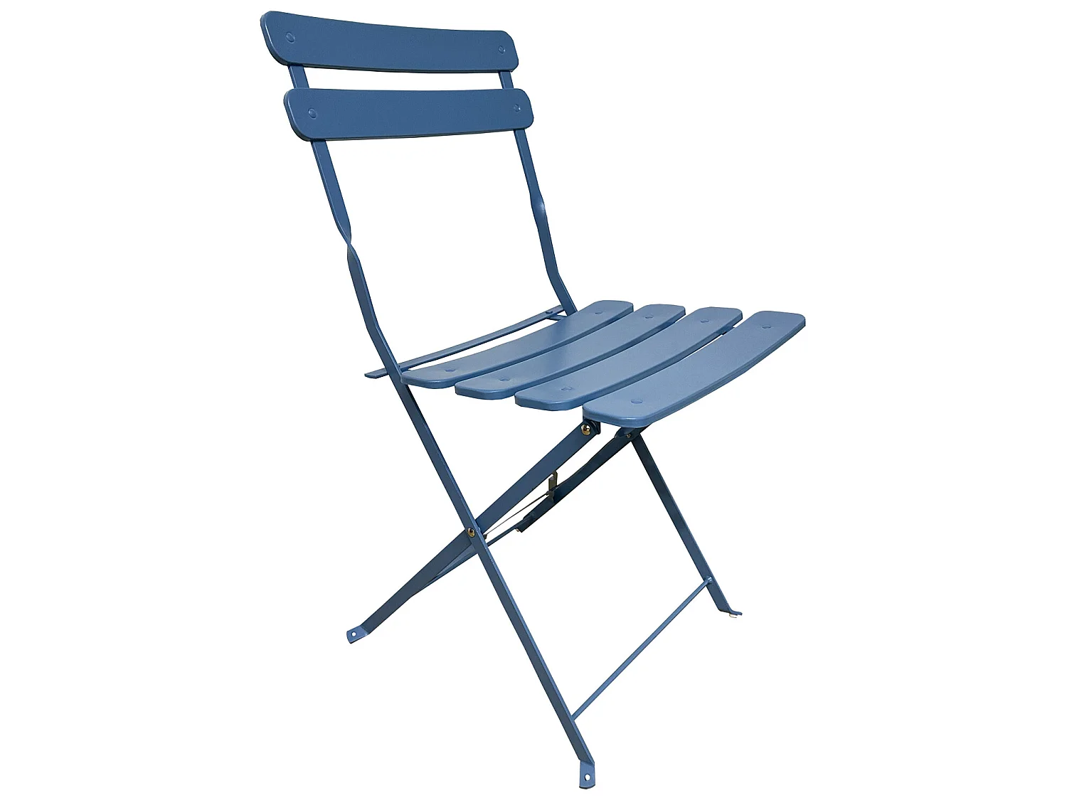 Ensemble de Table et Chaises de Jardin pour Extérieur Acier Bleu Clair