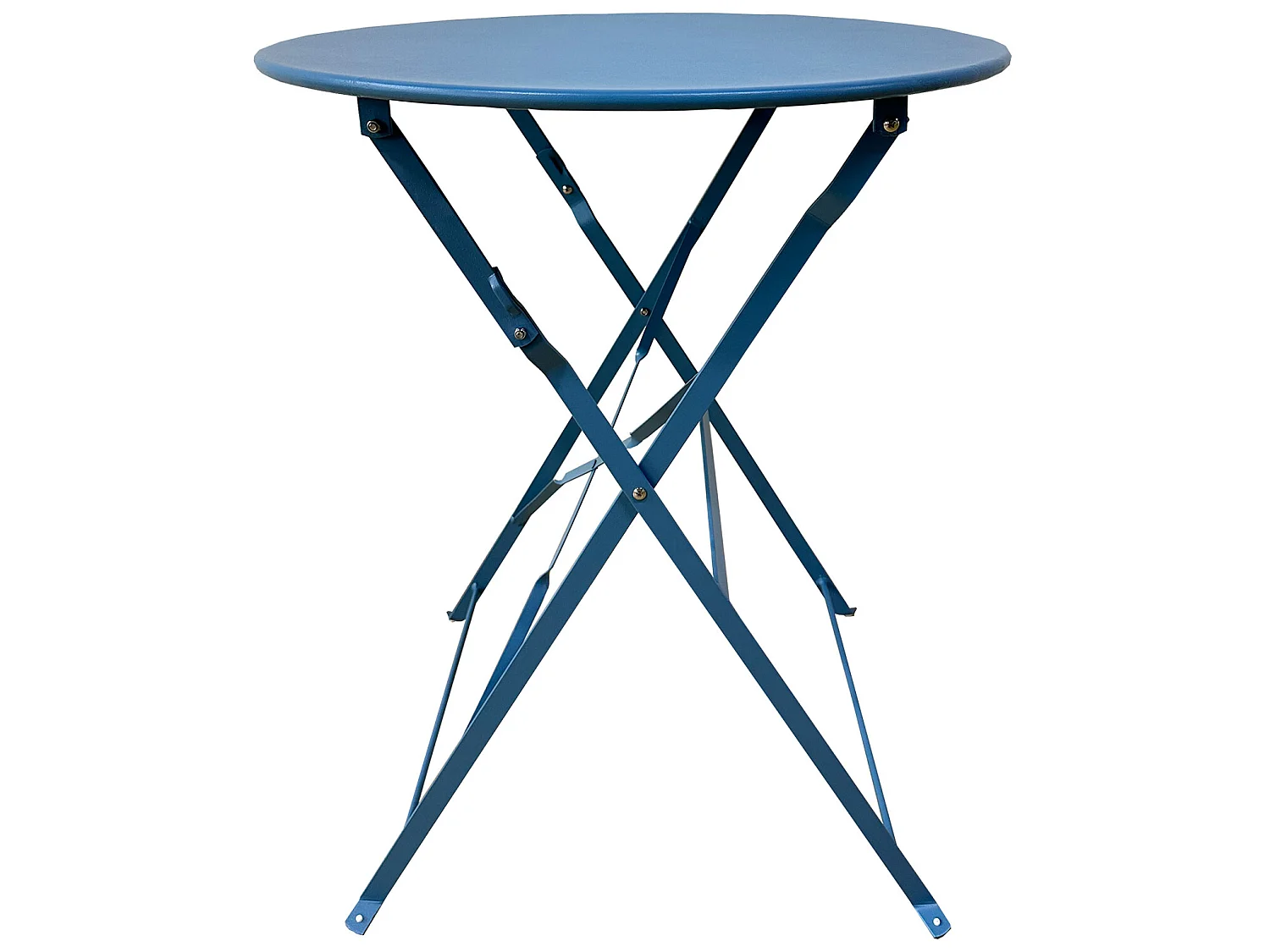 Ensemble de Table et Chaises de Jardin pour Extérieur Acier Bleu Clair