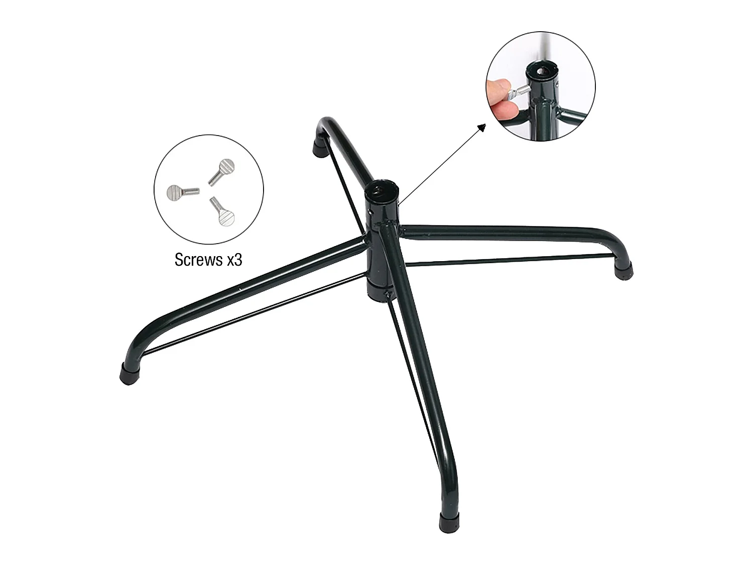 Árvore de Natal muito realista Pinheiro Pvc Verde Denso 824 ramos de 150 cm