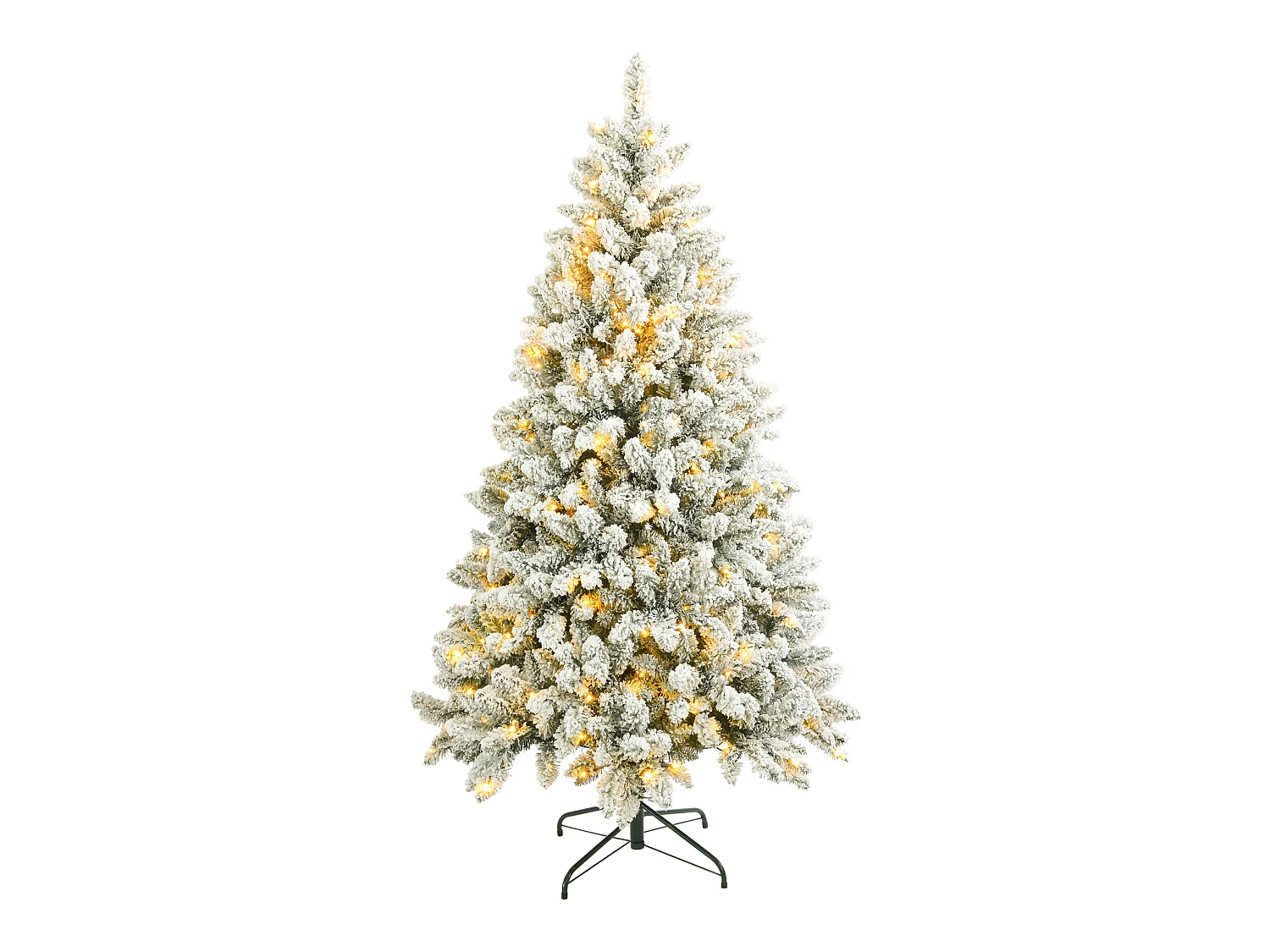 Sapin de Noël blanc 210 cm 1000 branches épaisses 400 lumières LED