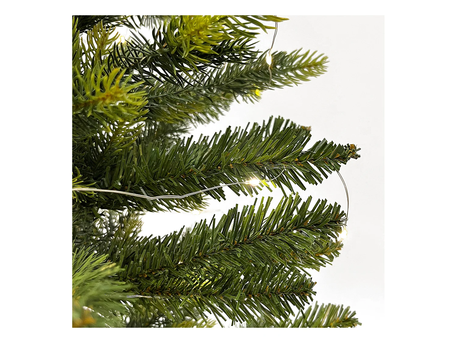 Arbre de Noël artificiel vert Petit 60 cm base Yuta 50 lumières LED