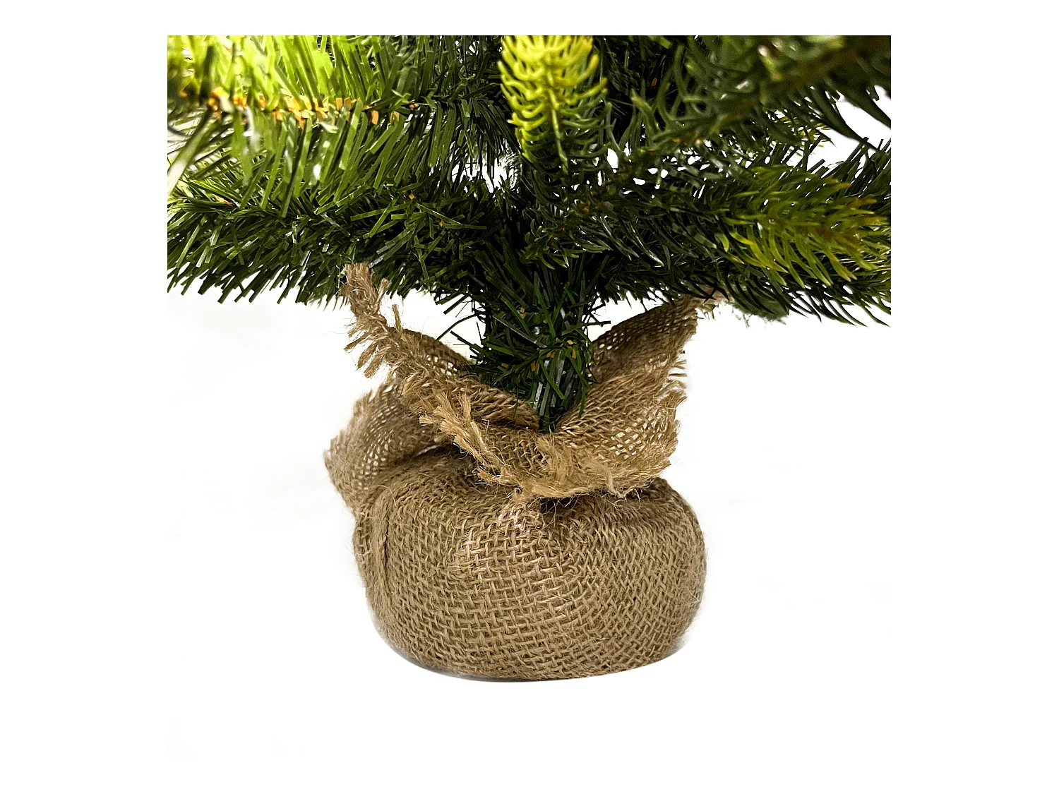 Arbre de Noël artificiel vert Petit 60 cm base Yuta 50 lumières LED