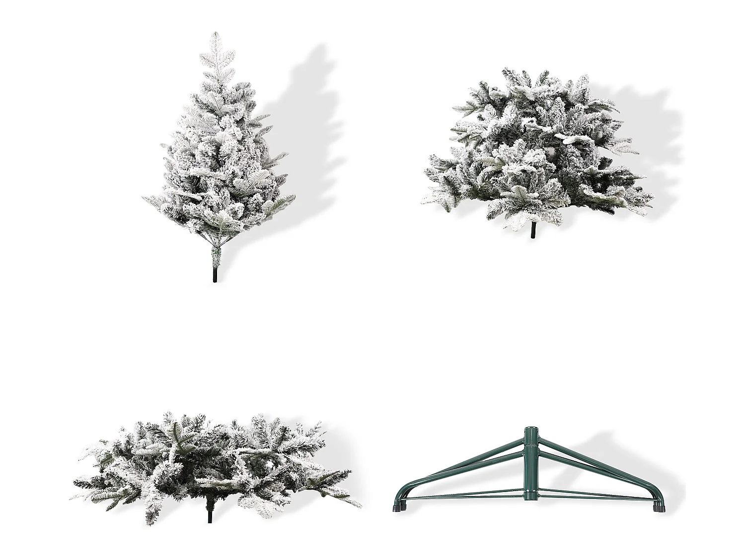 Albero di natale Innevato Artificiale Pino da 210 cm Folto Realistico 1791 Rami