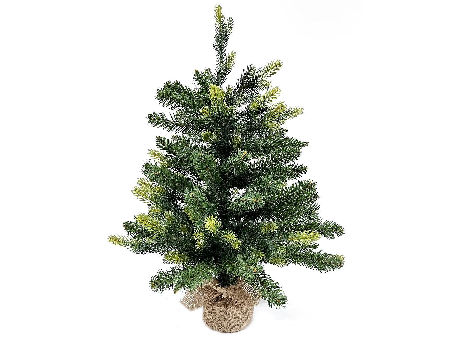 Árvore de Natal Artificial Pequeno Abeto Verde 60 cm com 80 Ramos Base Yuta