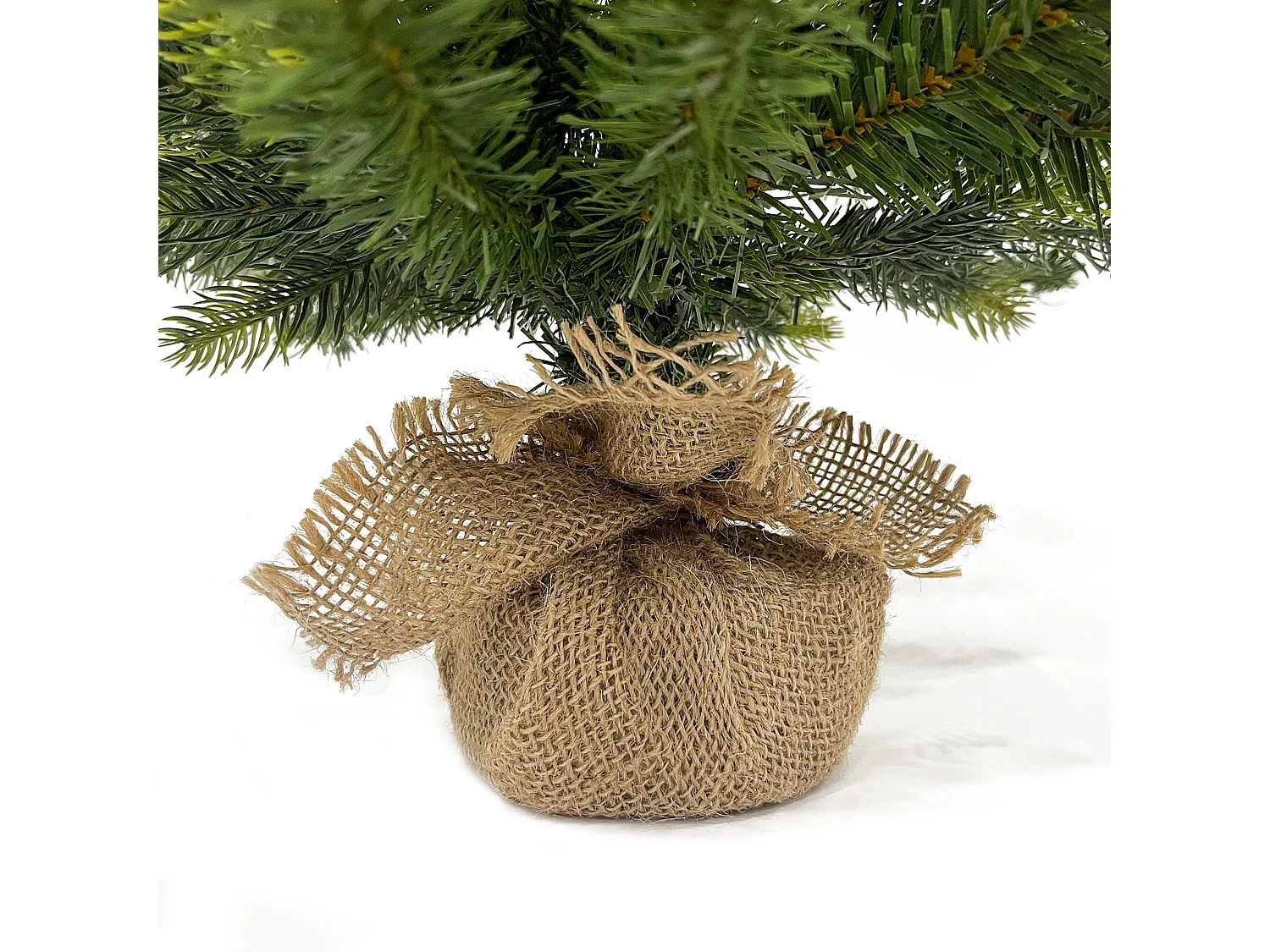 Árvore de Natal Artificial Pequeno Abeto Verde 60 cm com 80 Ramos Base Yuta