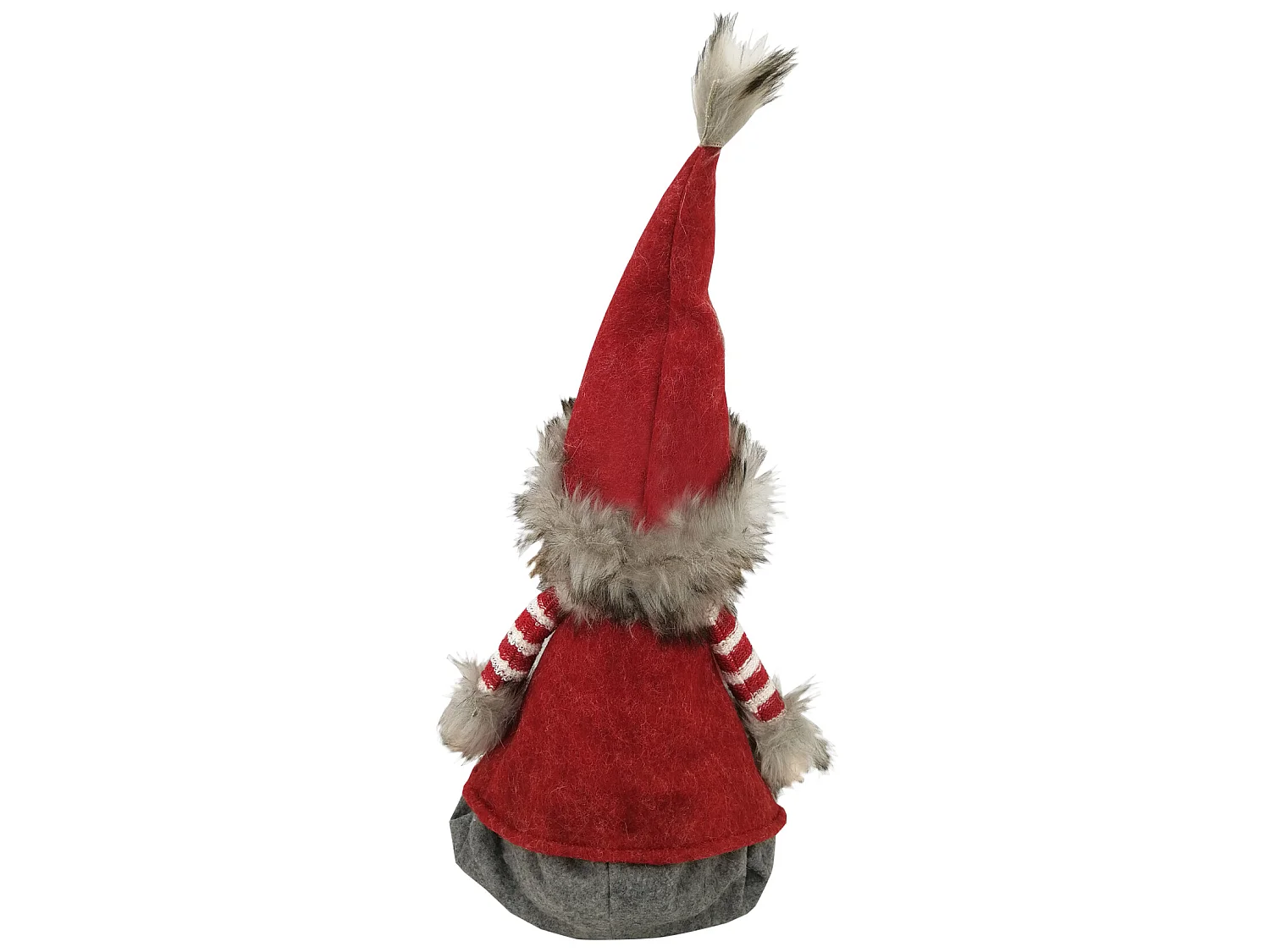 Elfos Nórdicos de Natal Tecido de Natal Vermelho Cinzento Decoração de Natal