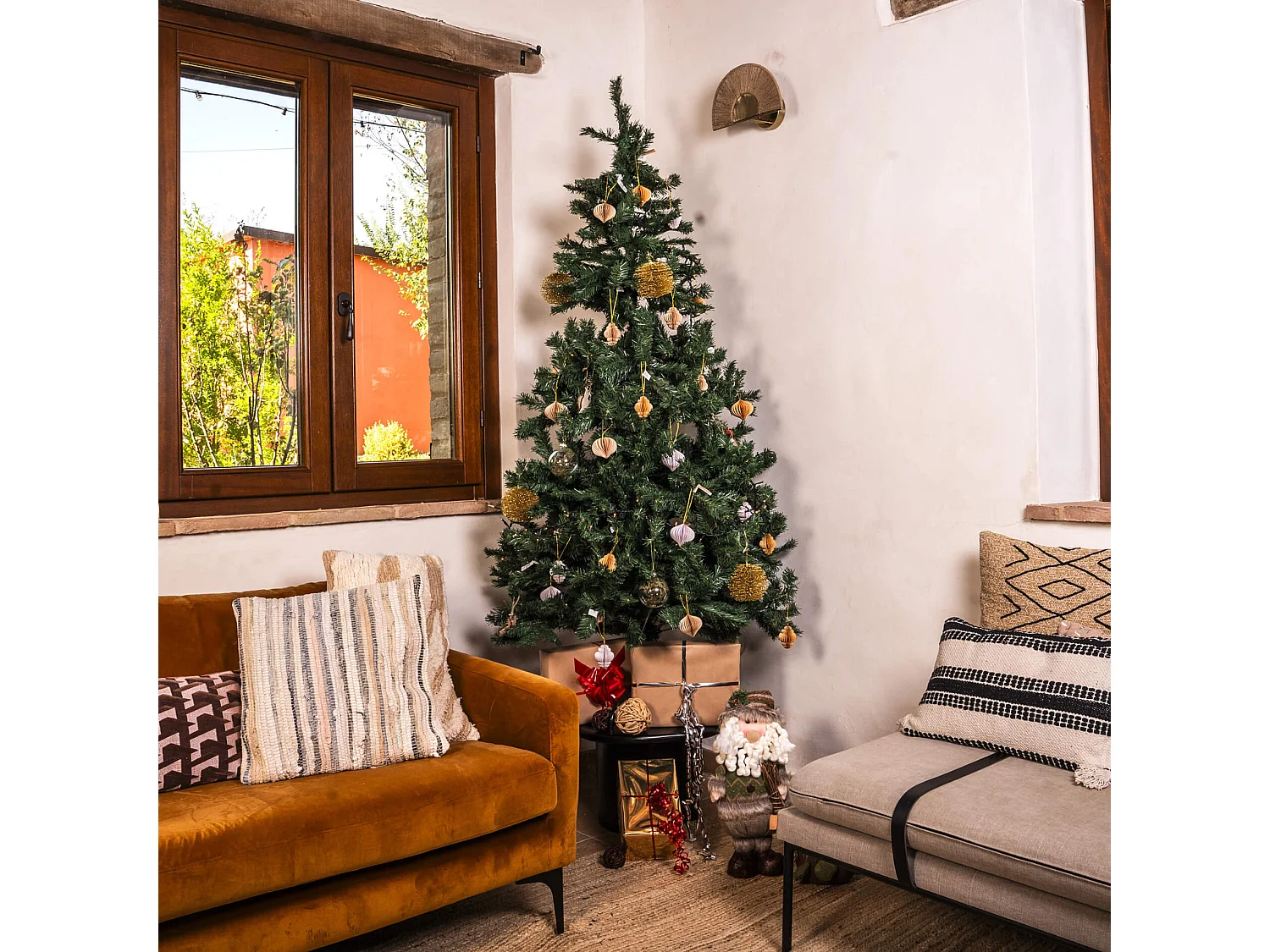 Arbre de Noël 180 cm épais sapin vert 800 branches réalistes