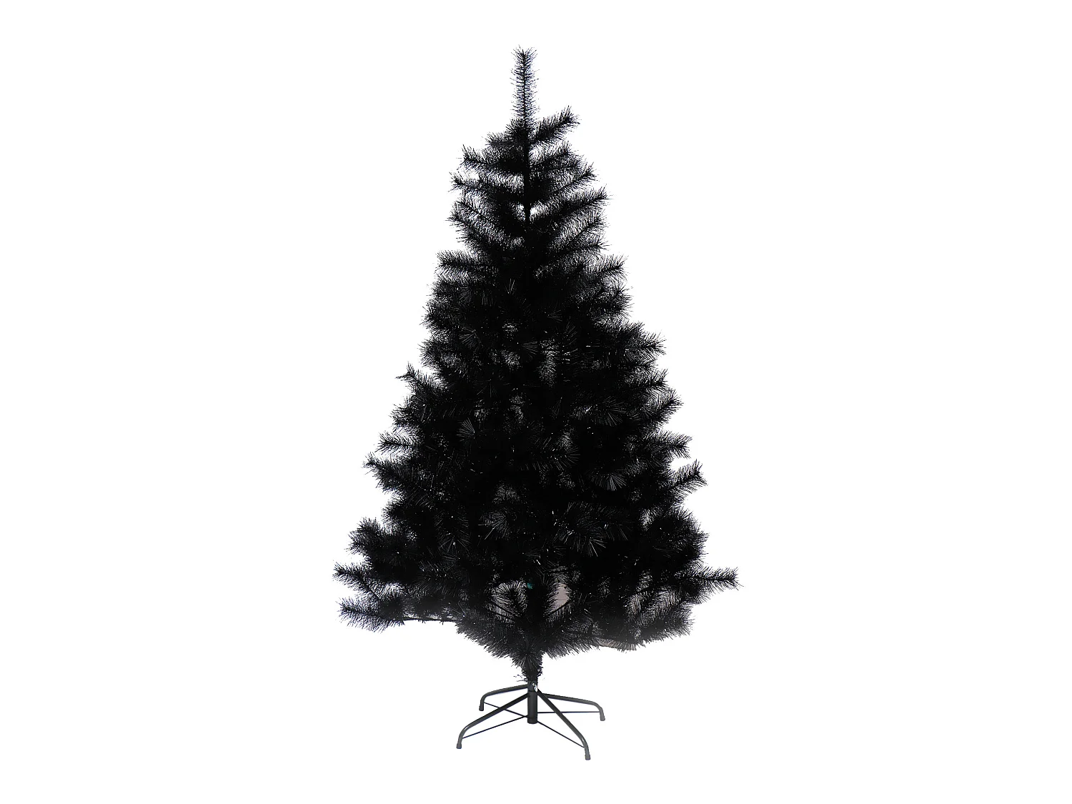 Albero Di Natale Alto Pino Abete Finto In Pvc Nero Folto Alto 180 Cm Da Interno