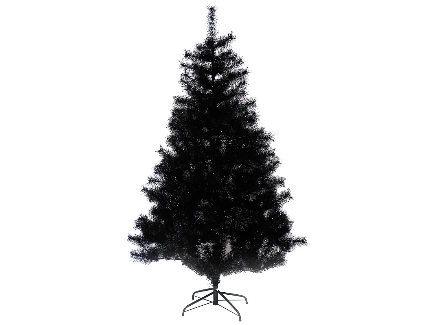 Grand Arbre De Noël Pin Faux Pvc Noir Epais 180 Cm Pour Intérieur