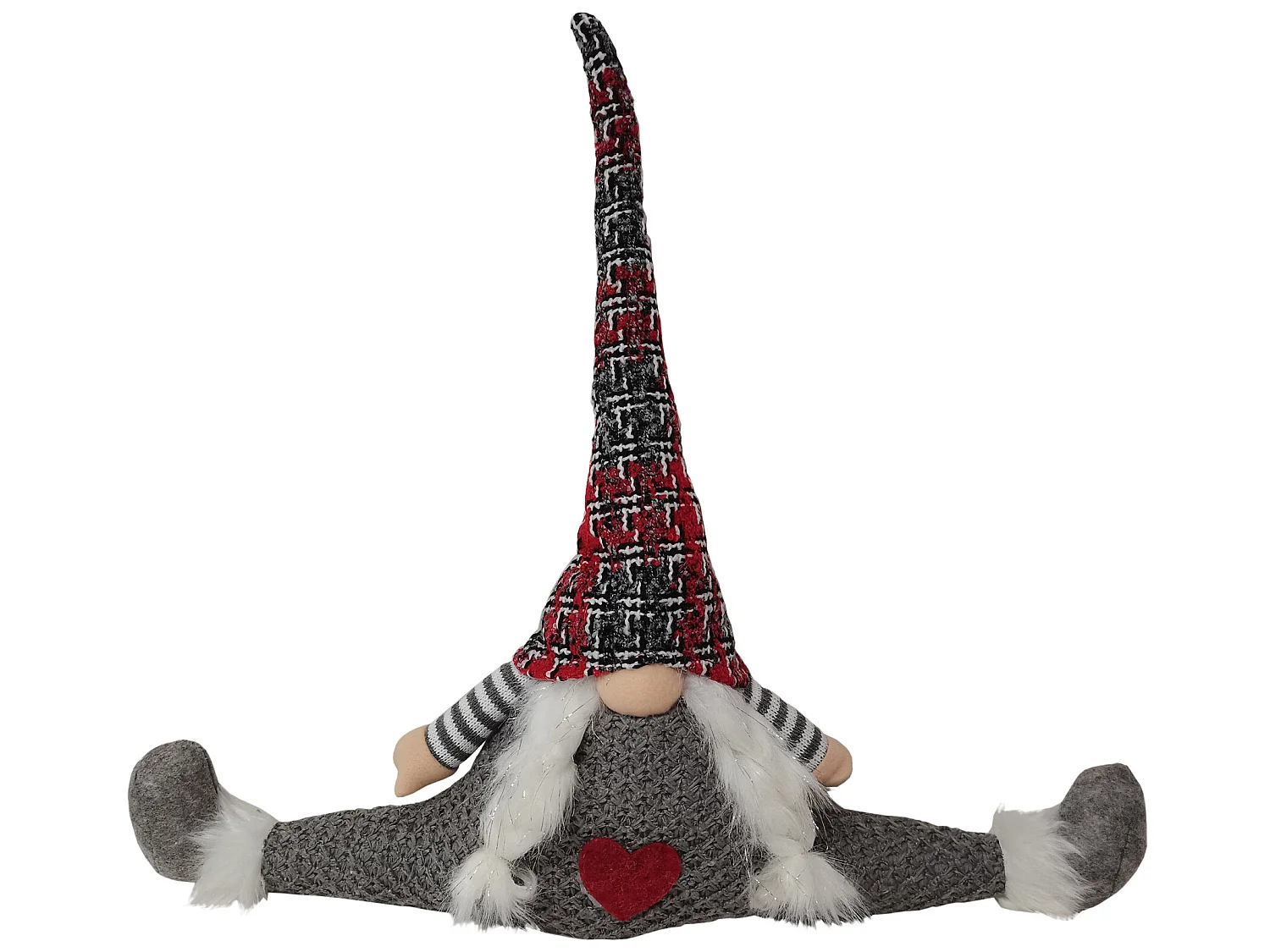 Para Brouillons Butée de Porte en Tissu Gris Décoration de Noël