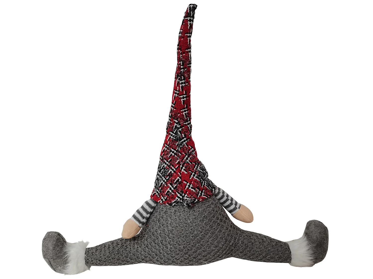 Para Brouillons Butée de Porte en Tissu Gris Décoration de Noël