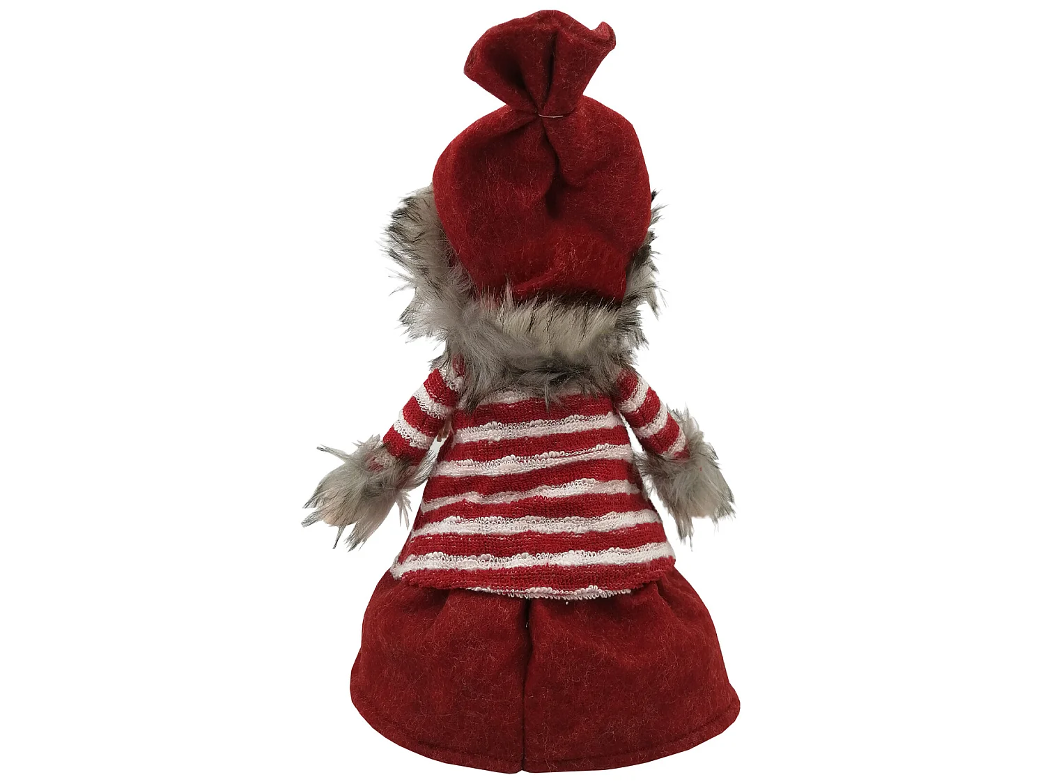 Gnomo Di Natale Elfo Folletto Natalizio In Tessuto Grigio Rosso Personaggi