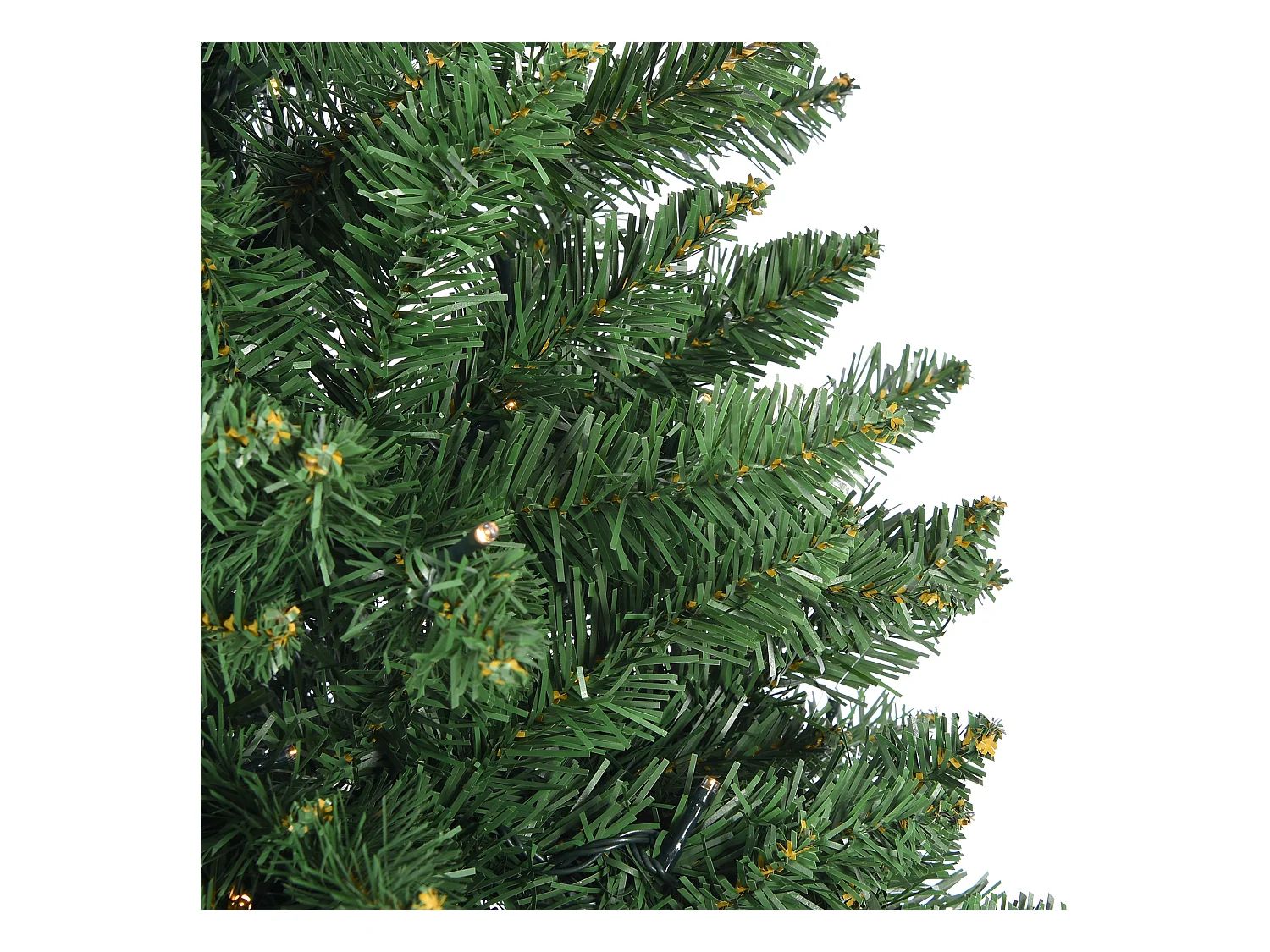 Arbre de Noël Artificiel 210 cm Vert 1050 Branches 400 Lumières Led