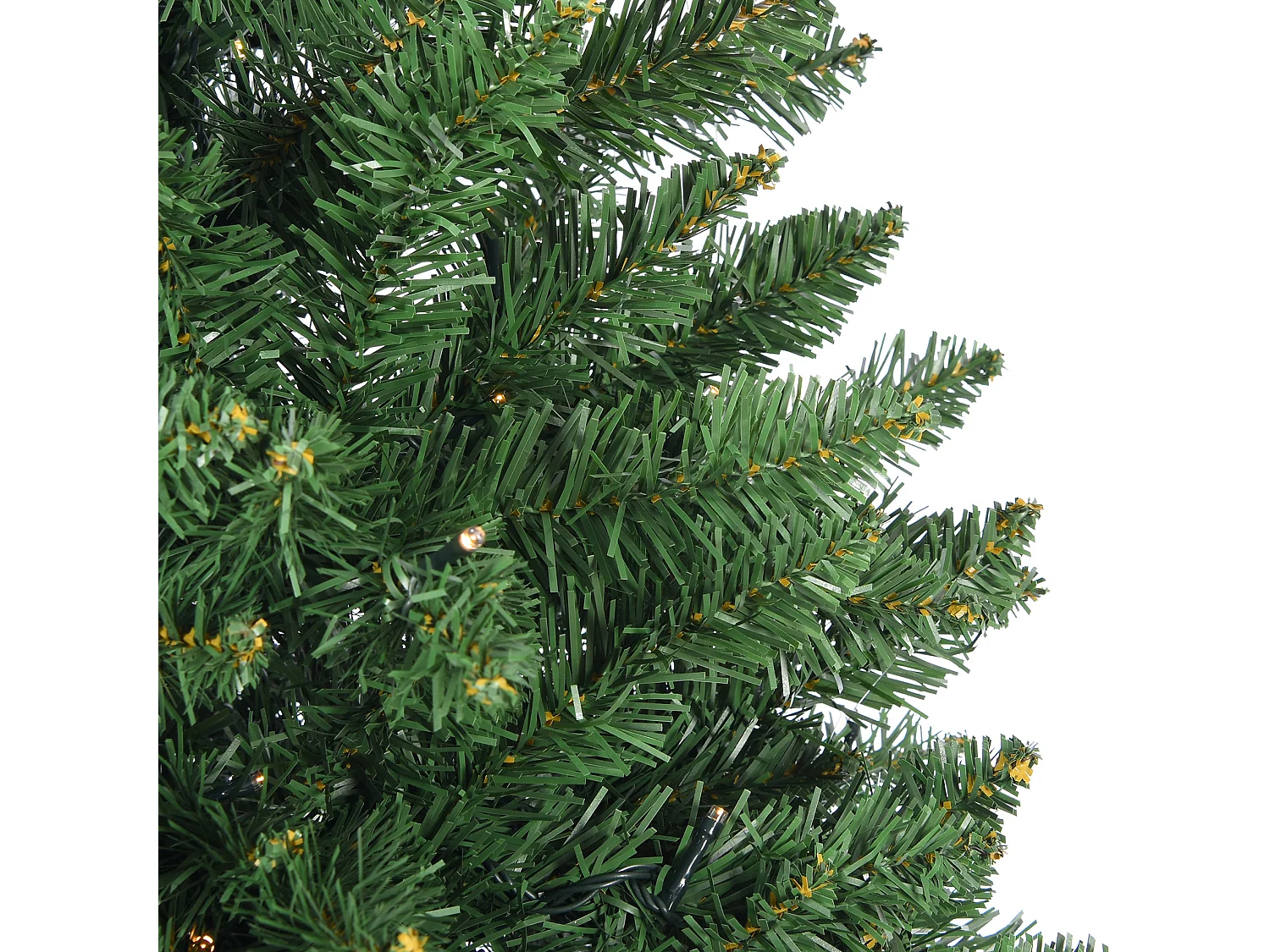 Arbre de Noël Artificiel 210 cm Vert 1050 Branches 400 Lumières Led