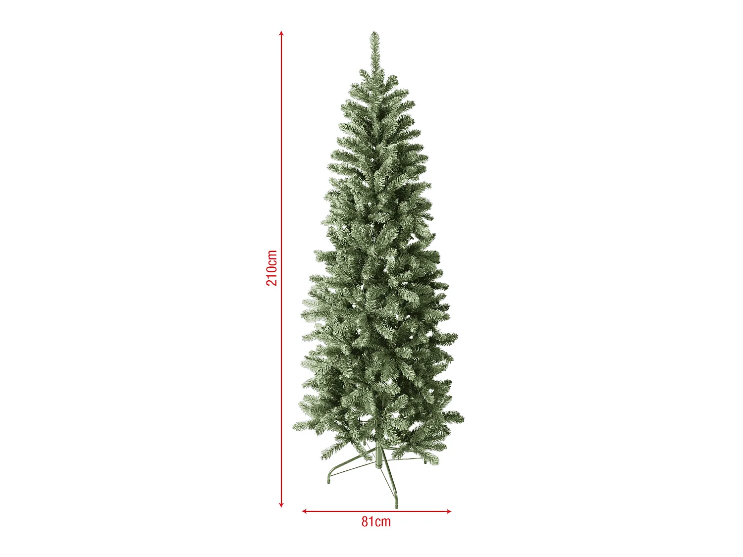 Árvore de Natal Artificial de Abeto 210 cm Verde Realista 963 Ramos