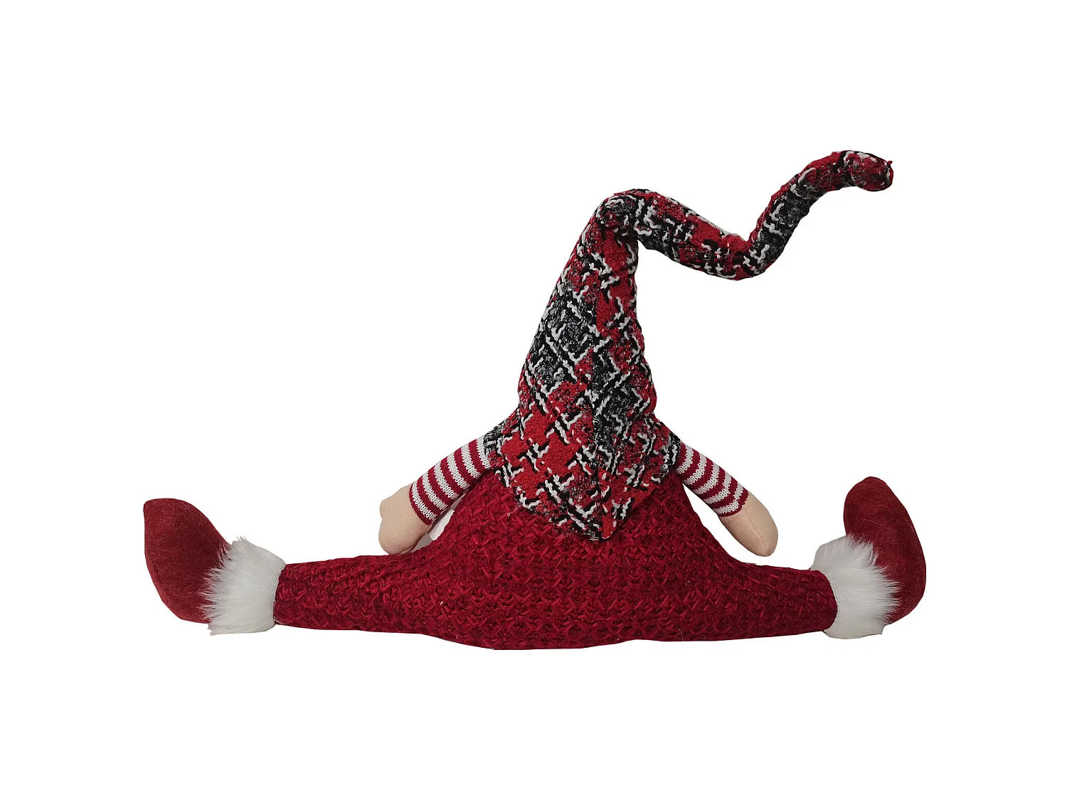 Paraspifferi Sottoporta Parafreddo Porta In Tessuto Rosso Decorazione Di Natale