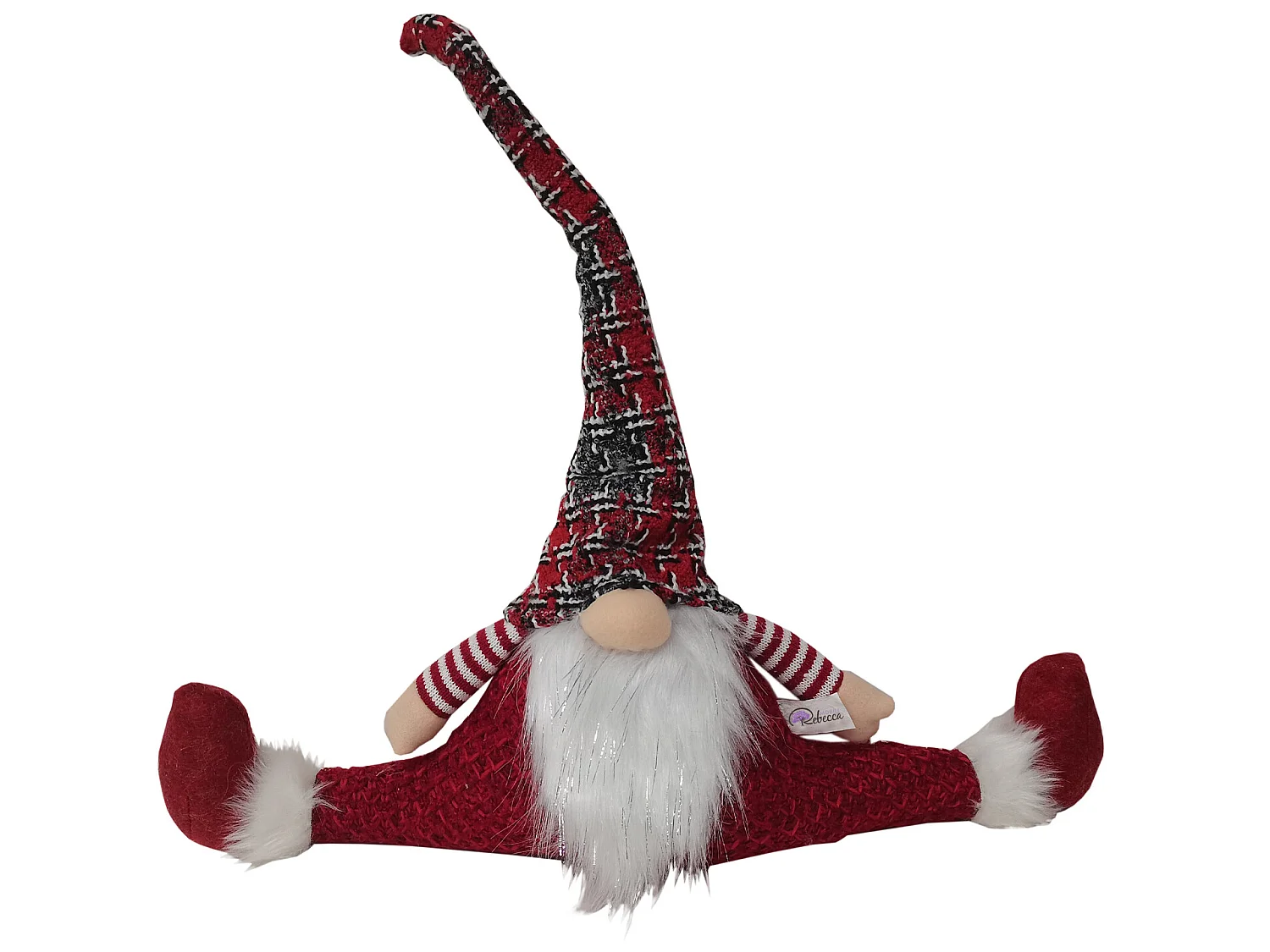Anti-brouillon De Seuil En Tissu Rouge Décoration De Noël