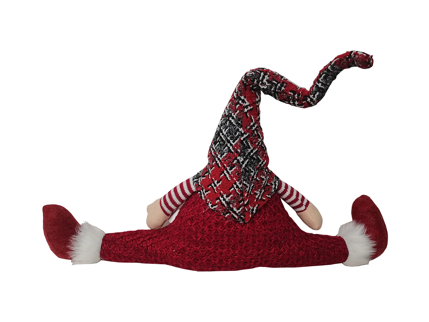 Anti-brouillon De Seuil En Tissu Rouge Décoration De Noël