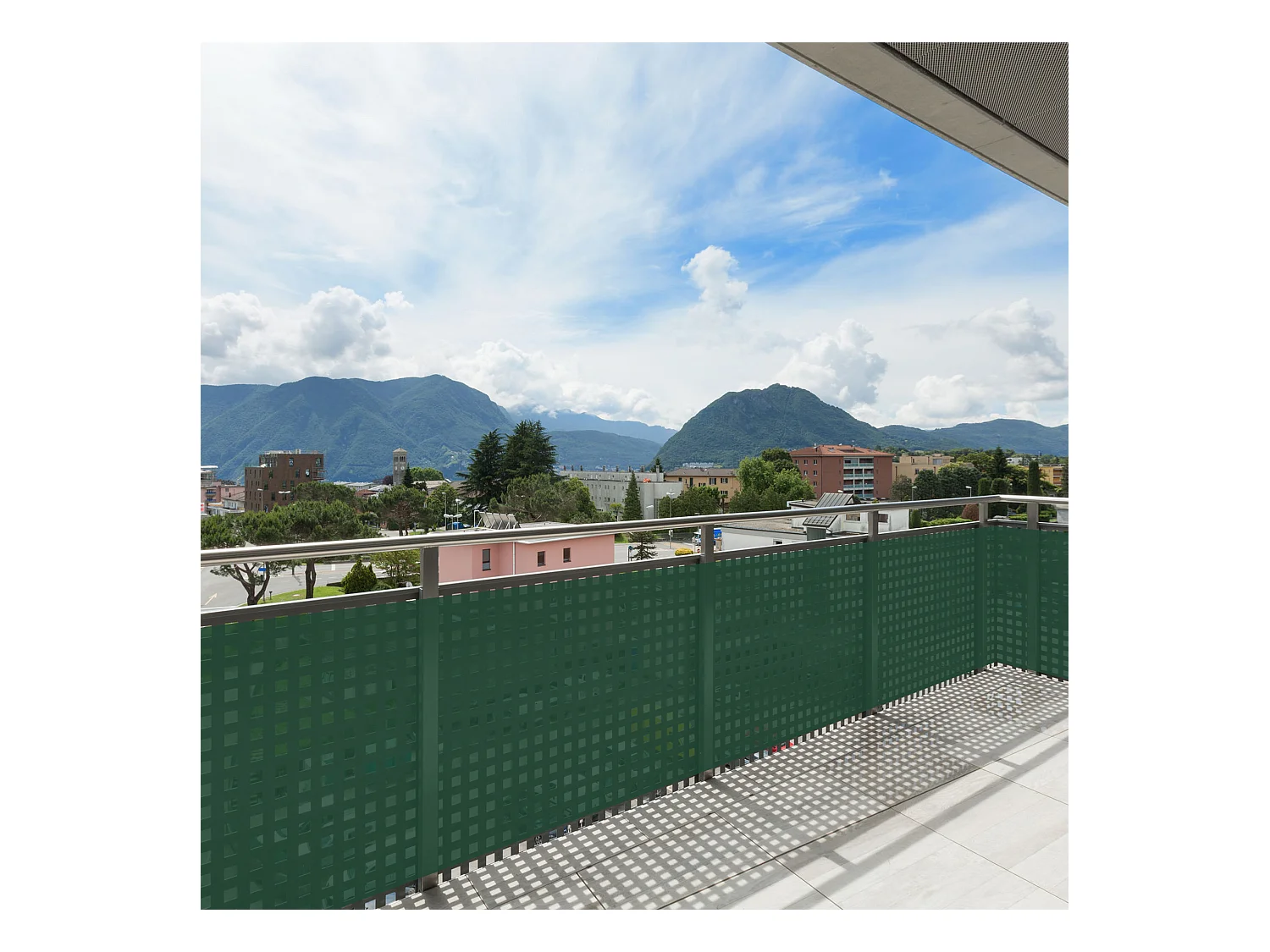 Frangivista Copertura Ringhiere Hdpe Verde Corda Occhielli 0,9x5