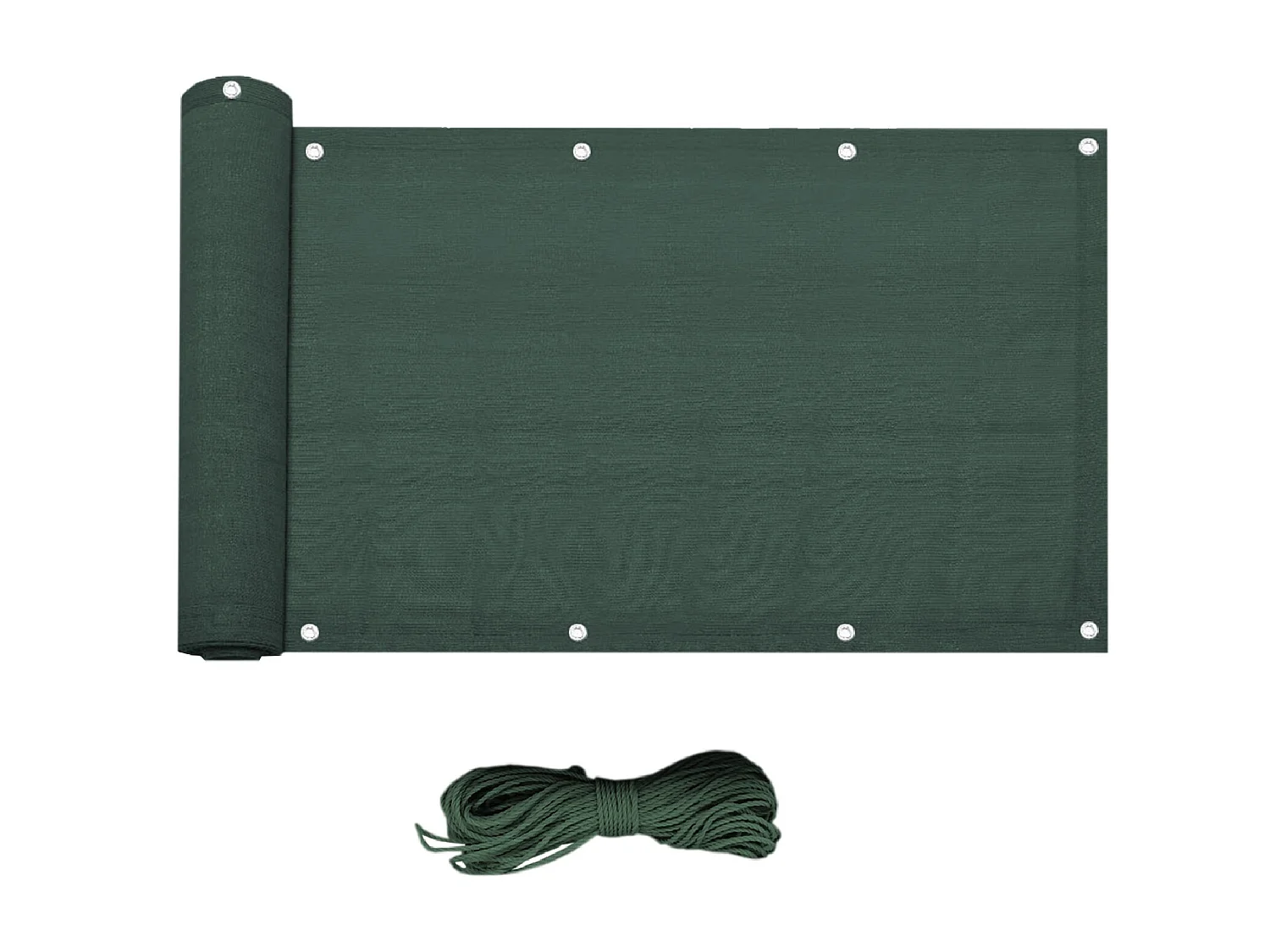 Frangivista Copertura Ringhiere Hdpe Verde Corda Occhielli 0,9x5