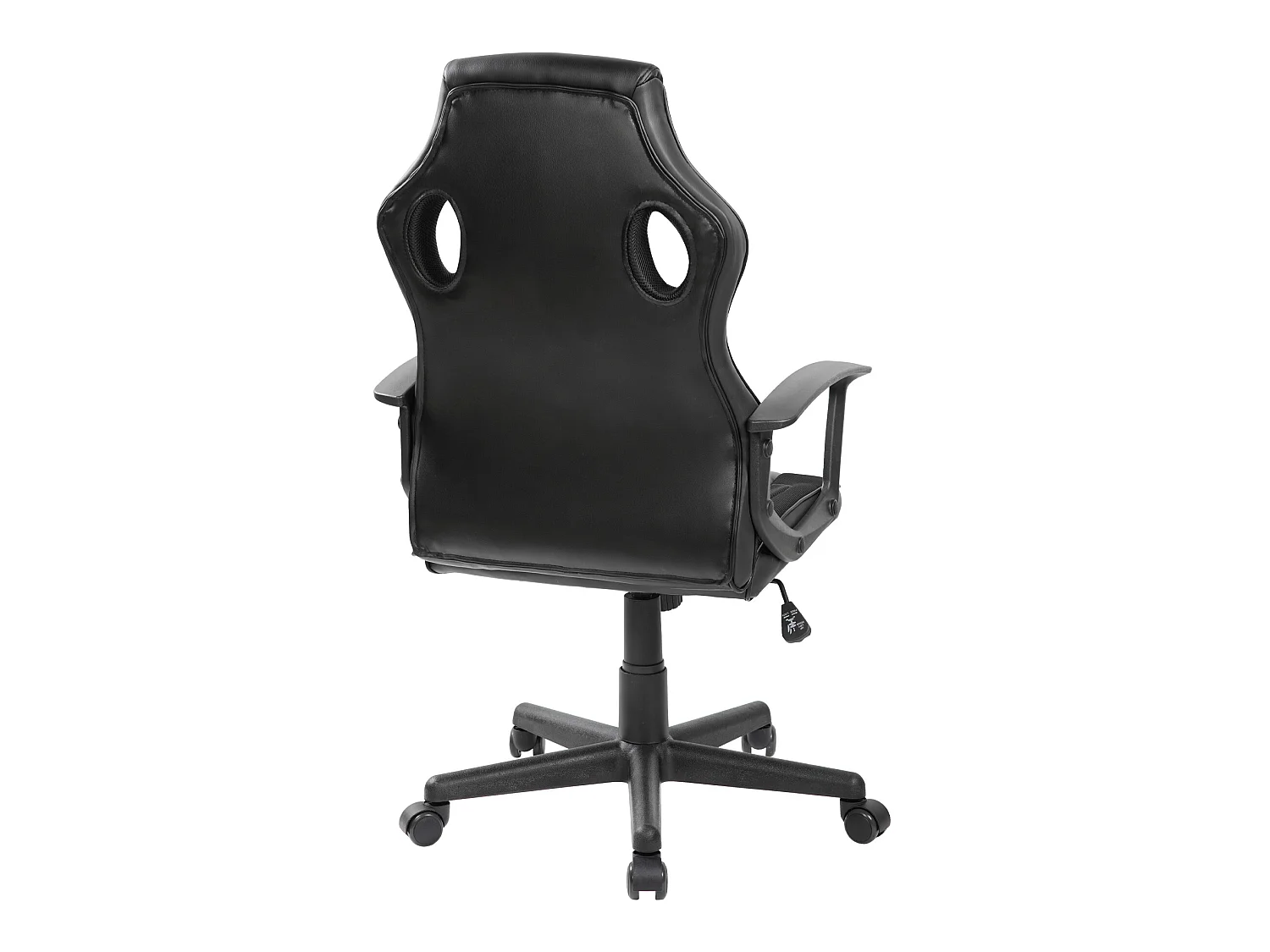 Cadeira de Jogo escritório Cadeira de Mesa Executiva em Couro Sintético Preto