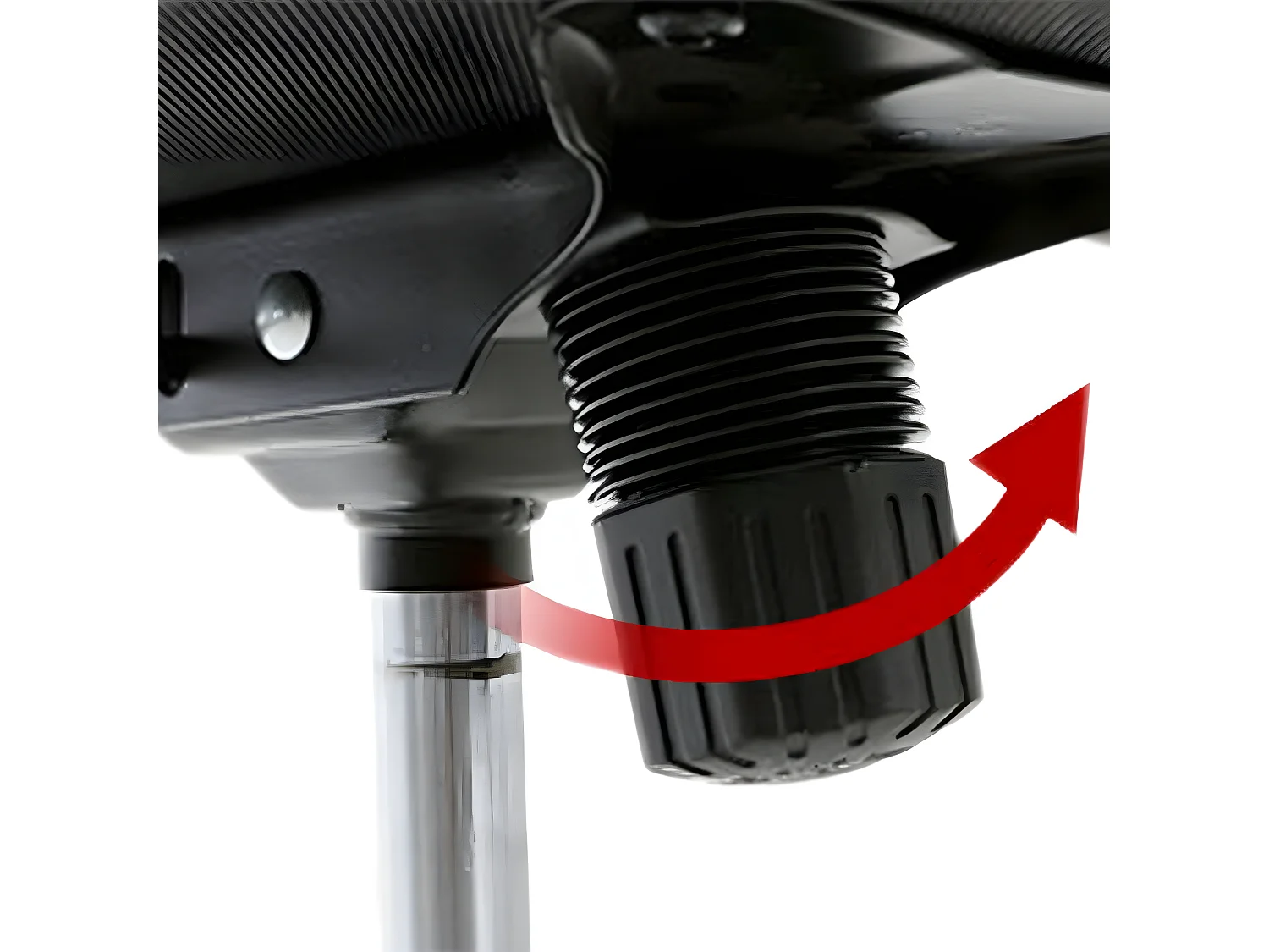 Sedia Ufficio Nera Blu Pu Tessuto A Maglie 113/123x57,5x58,5