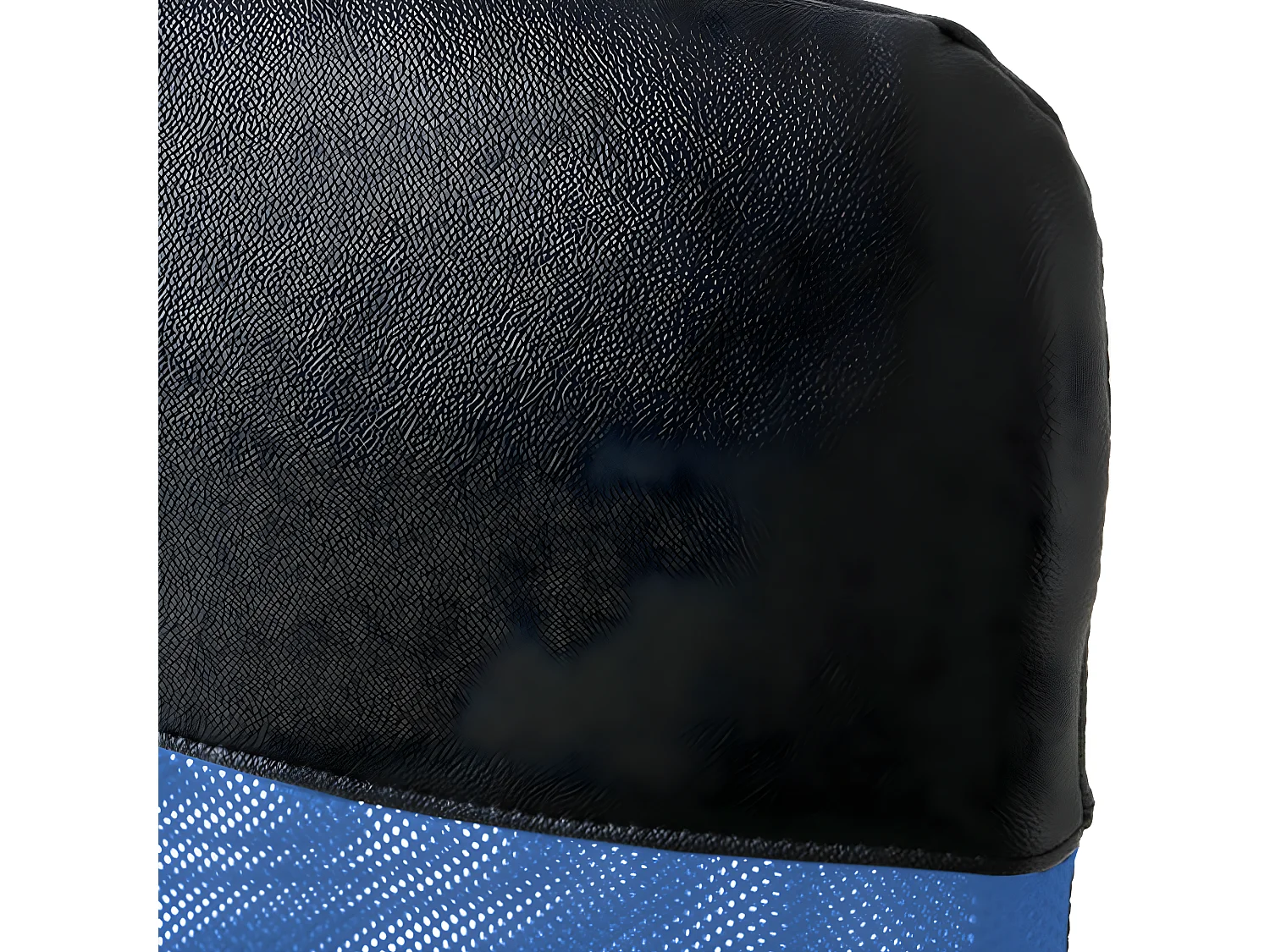 Sedia Ufficio Nera Blu Pu Tessuto A Maglie 113/123x57,5x58,5