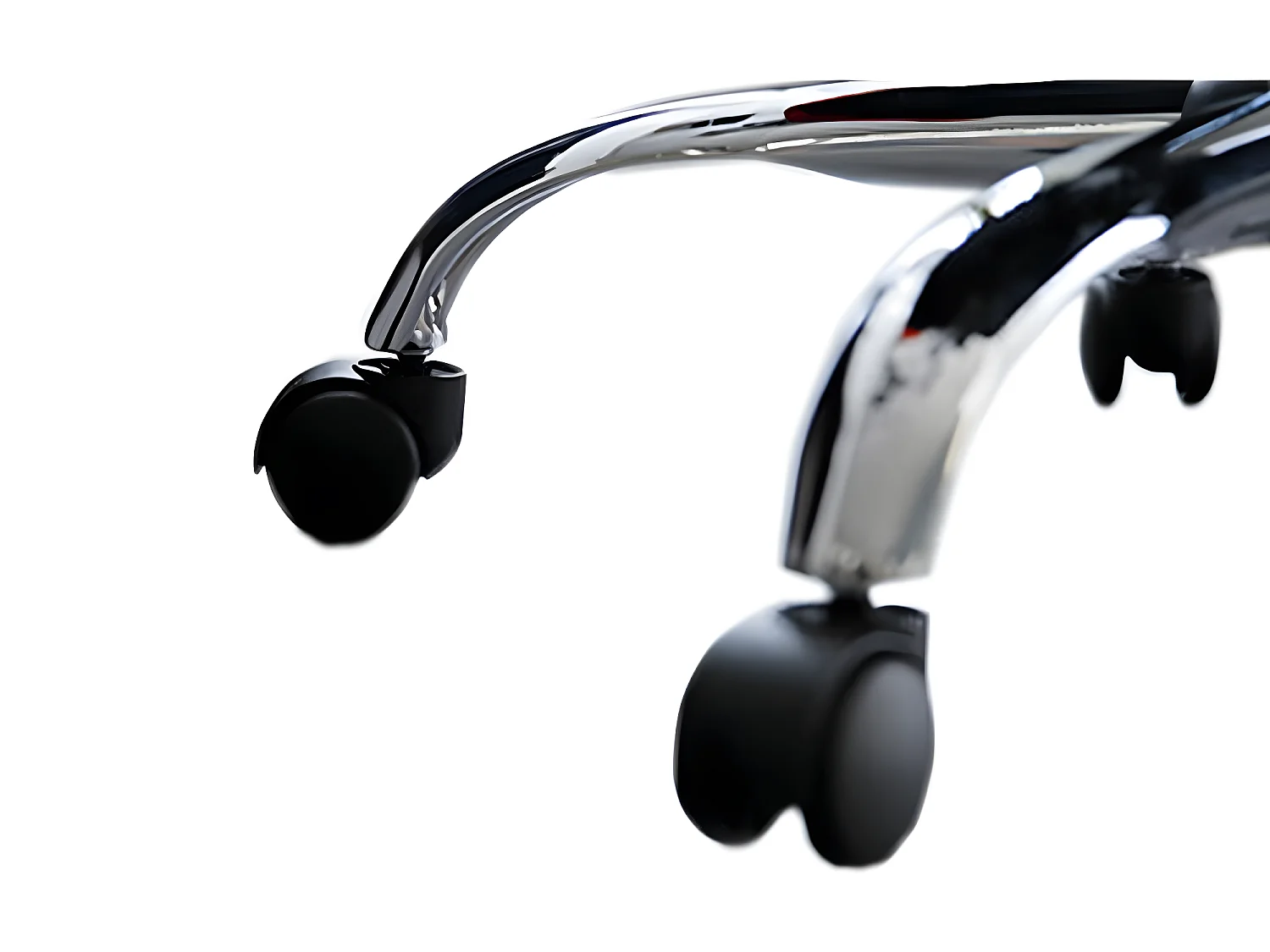 Sedia Ufficio Nera Blu Pu Tessuto A Maglie 113/123x57,5x58,5