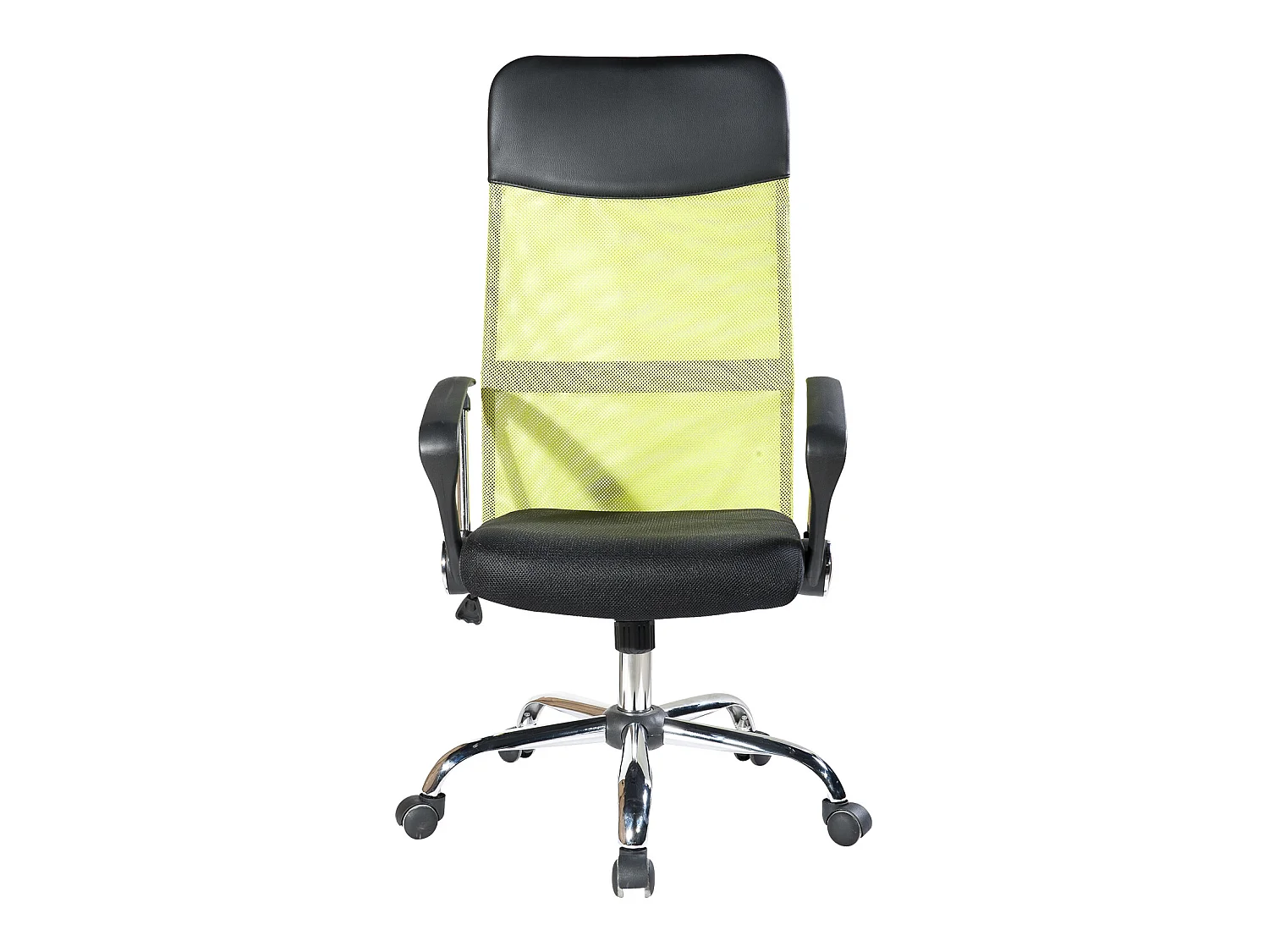 Poltrona Sedia Ergonomica Nera Verde Ufficio 113/123x57,5x58,5
