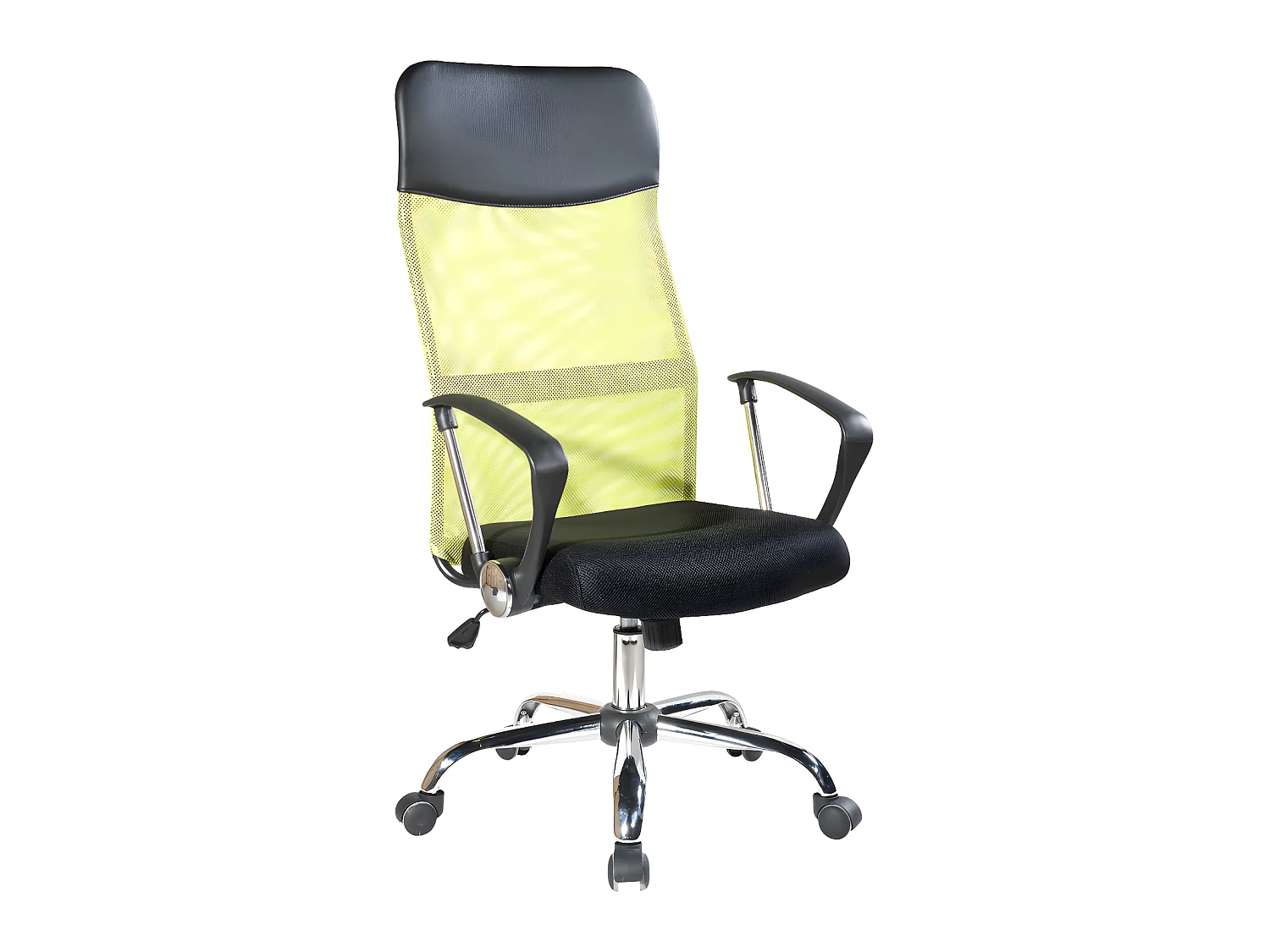 Poltrona Sedia Ergonomica Nera Verde Ufficio 113/123x57,5x58,5