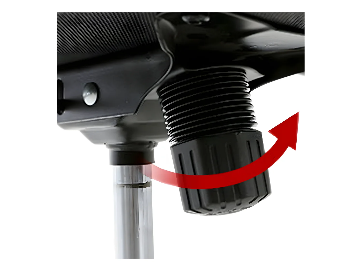 Poltrona Sedia Scrivania Rosso Nera Ruote 113/123x57,5x58,5