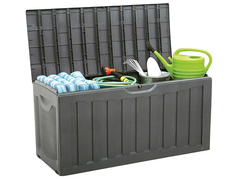 Cestino per esterni in resina da 340 litri 118x53x57cm 7house