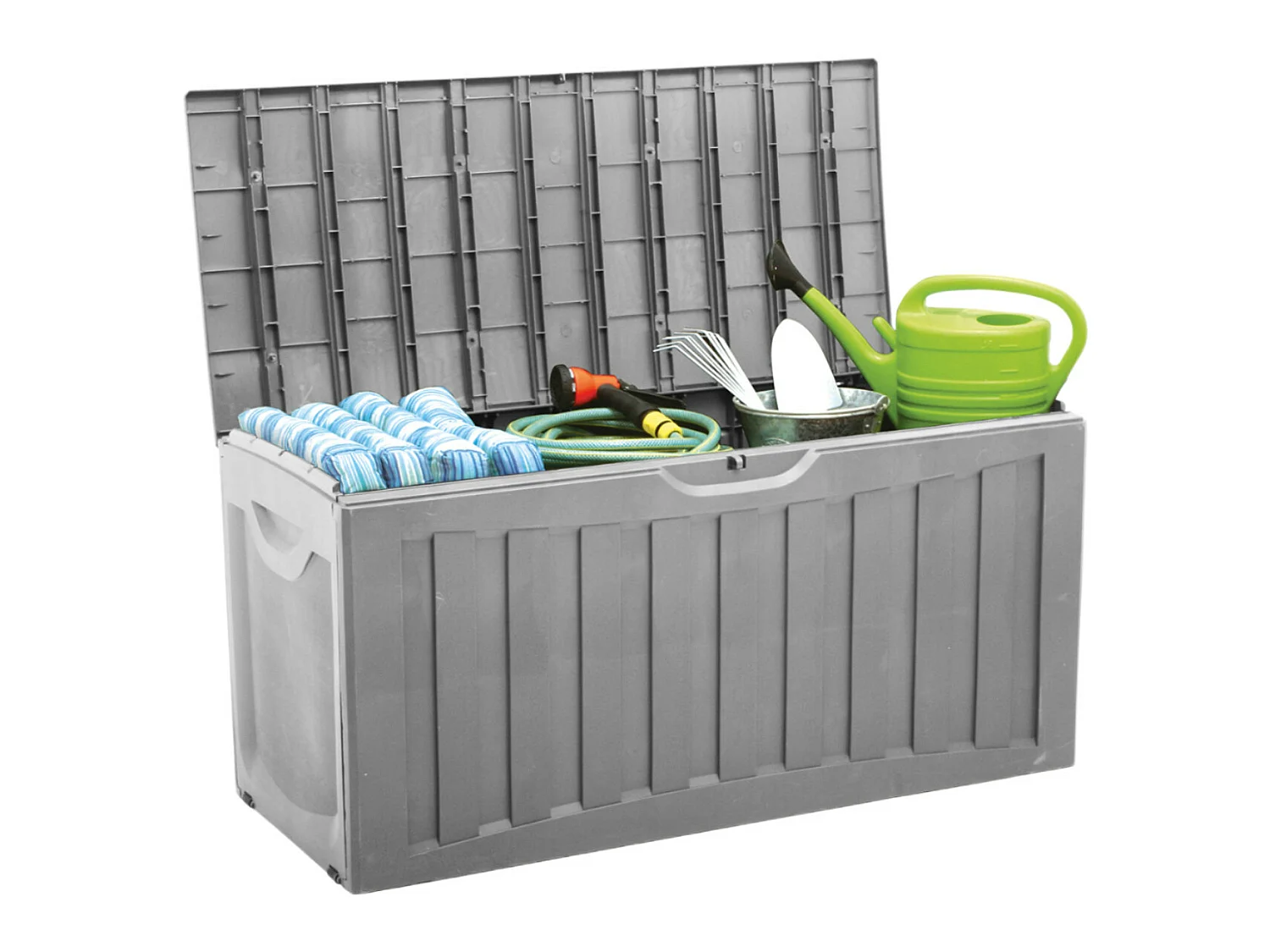 Cestino per esterni in resina da 340 litri 118x53x57cm 7house