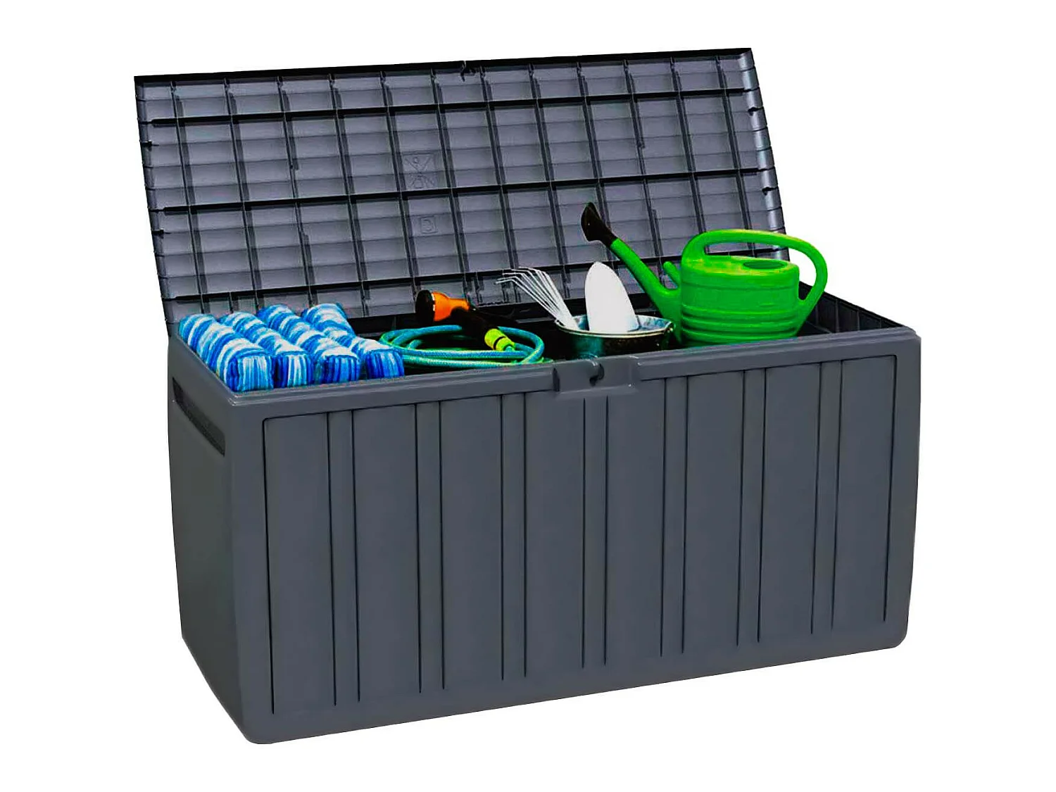 Bac de stockage extérieur 270 Litres Résine 117x45,5x57cm 7house