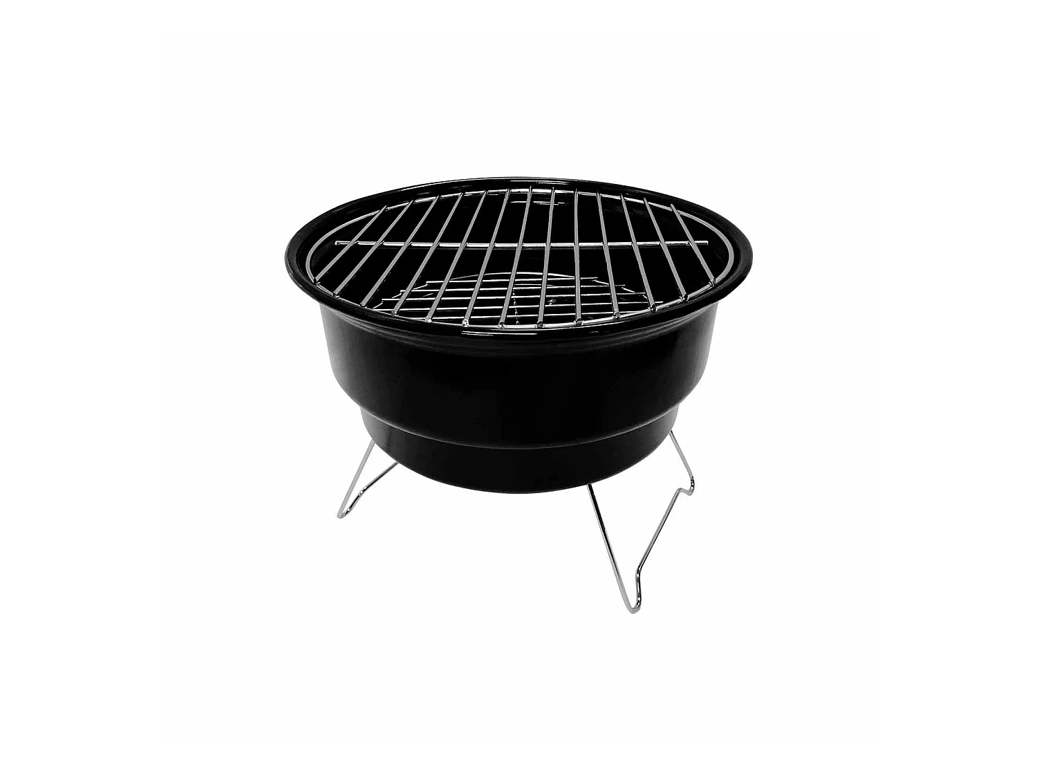 Barbecue au charbon de bois avec sac isotherme Marjal Noir Ø26,5x22,5cm 7house