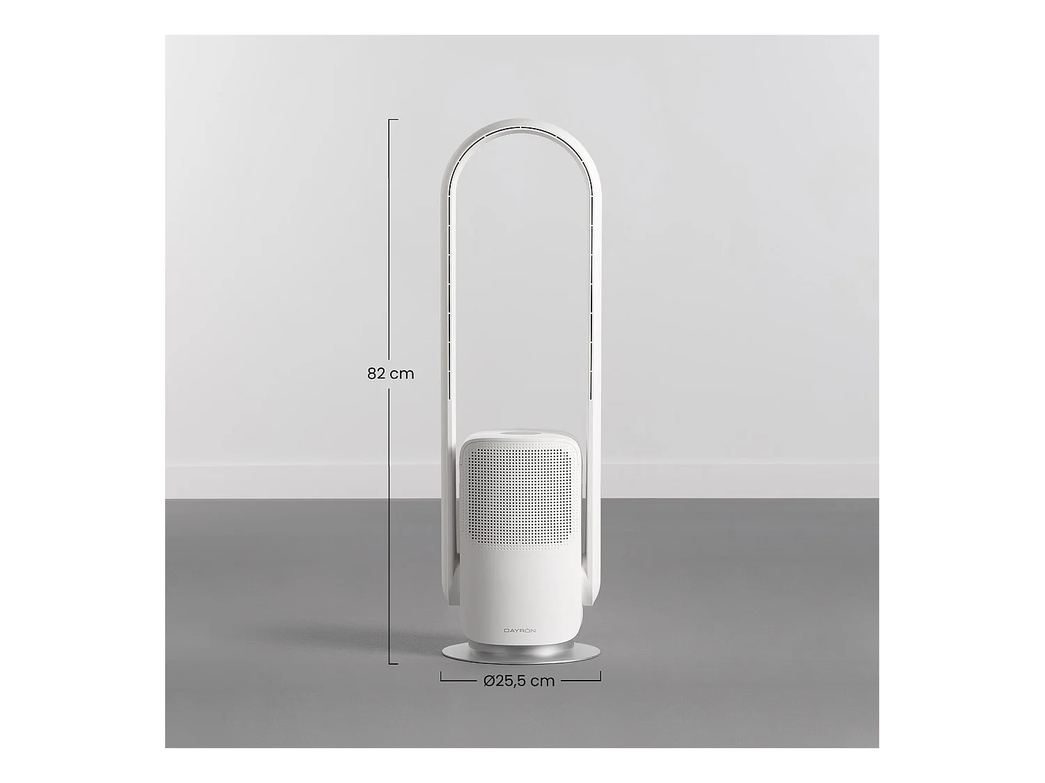 Ventilador de Pie WiFi Ø25.5cm 26W 9 Velocidades Vital Silence Blanco Dayron