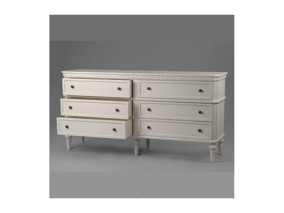 Commode double Léonie 6 tiroirs en kit
