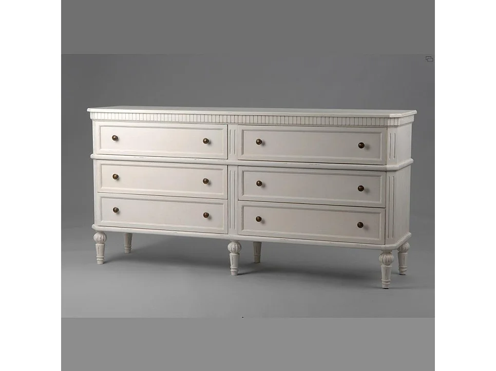 Commode double Léonie 6 tiroirs en kit