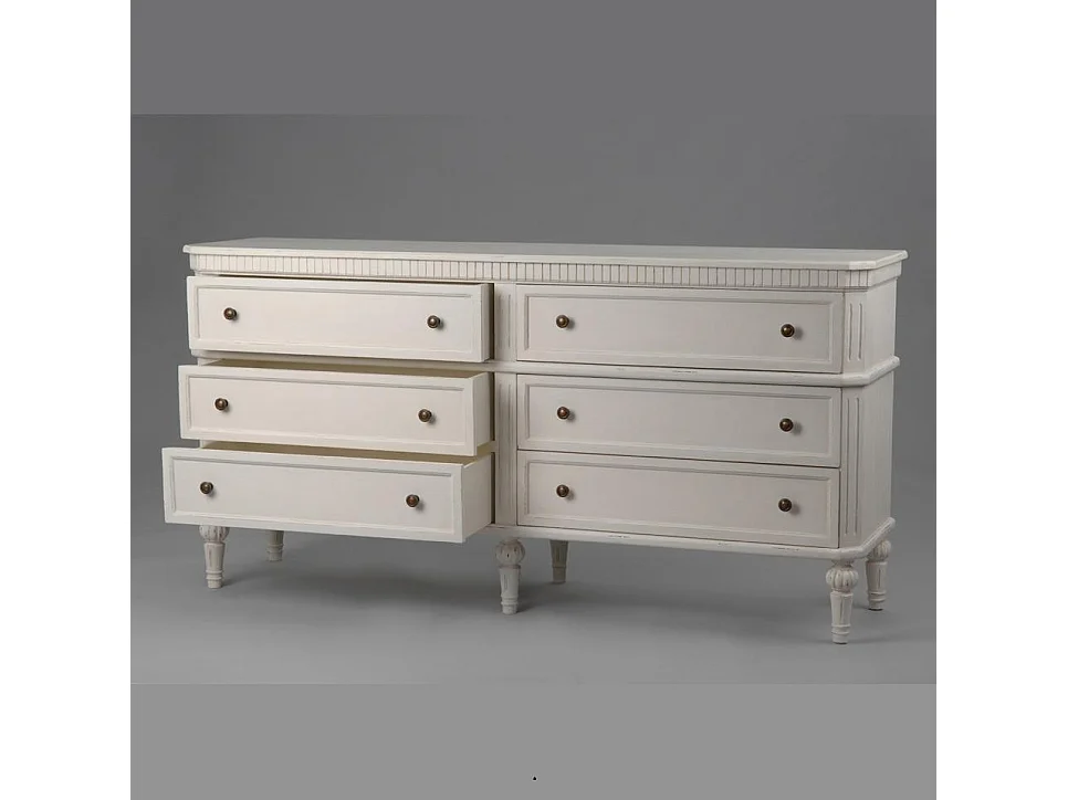 Commode double Léonie 6 tiroirs en kit