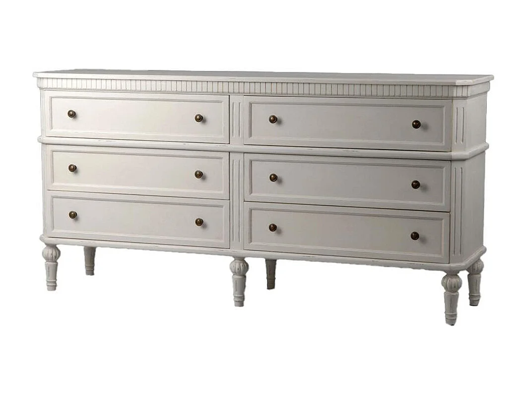 Commode double Léonie 6 tiroirs en kit