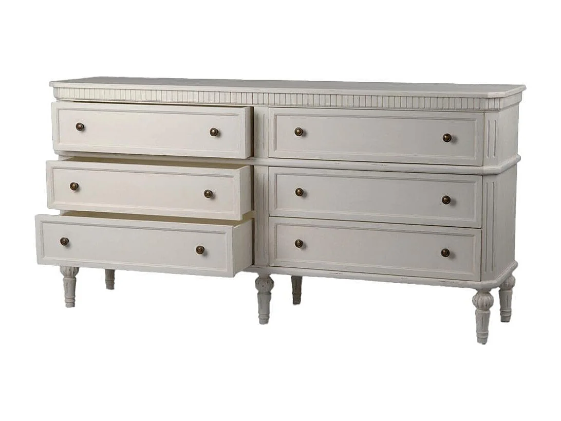 Commode double Léonie 6 tiroirs en kit