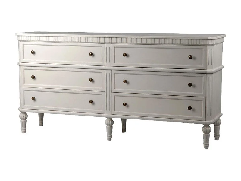 Commode double Léonie 6 tiroirs en kit