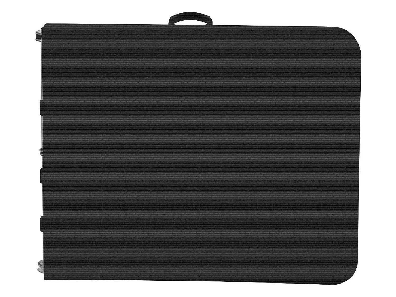 Lot de 2 tables pliantes rectangulaires effet bois 180x74x74cm 7house