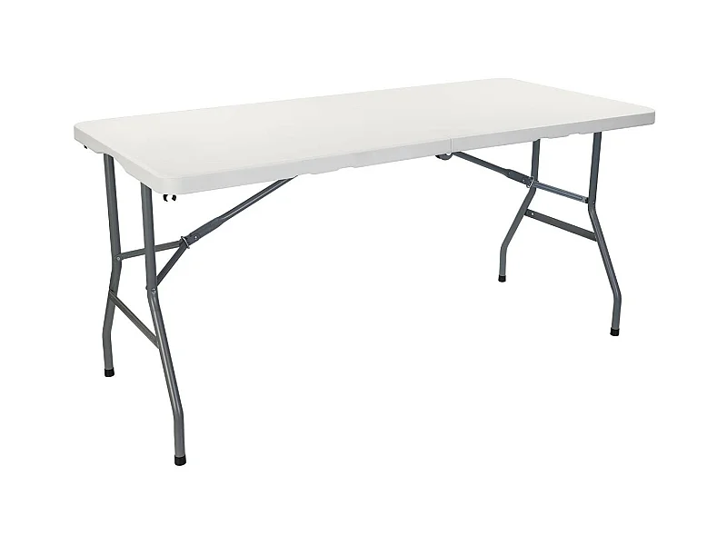 Mesa Plegable 150cm Rectangular Blanca Catering 7house