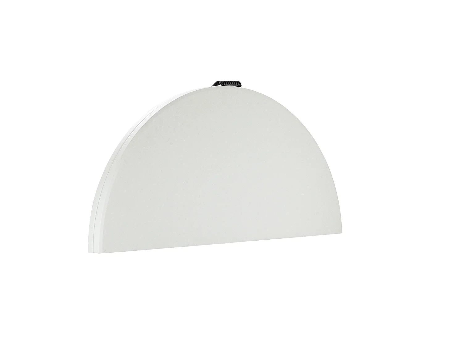 Mesa Plegable Redonda Efecto Granito Blanco Ø122x74cm 7house