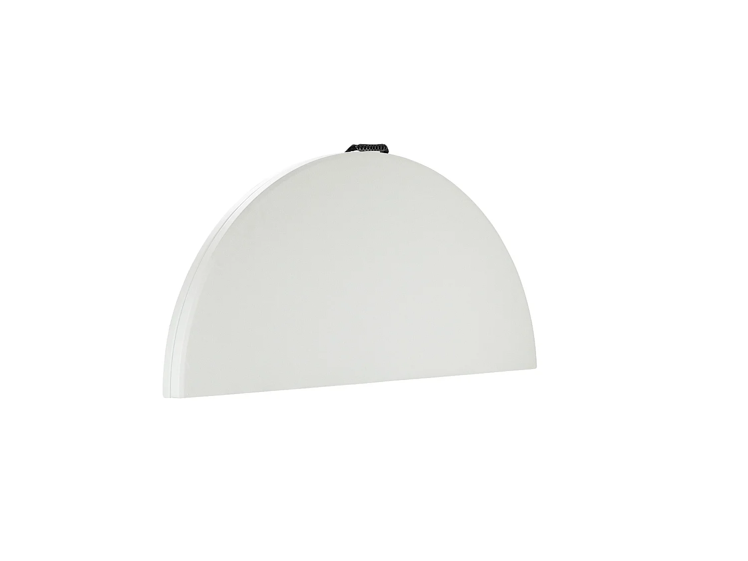 Mesa Plegable Redonda Efecto Granito Blanco Ø150x74cm 7house